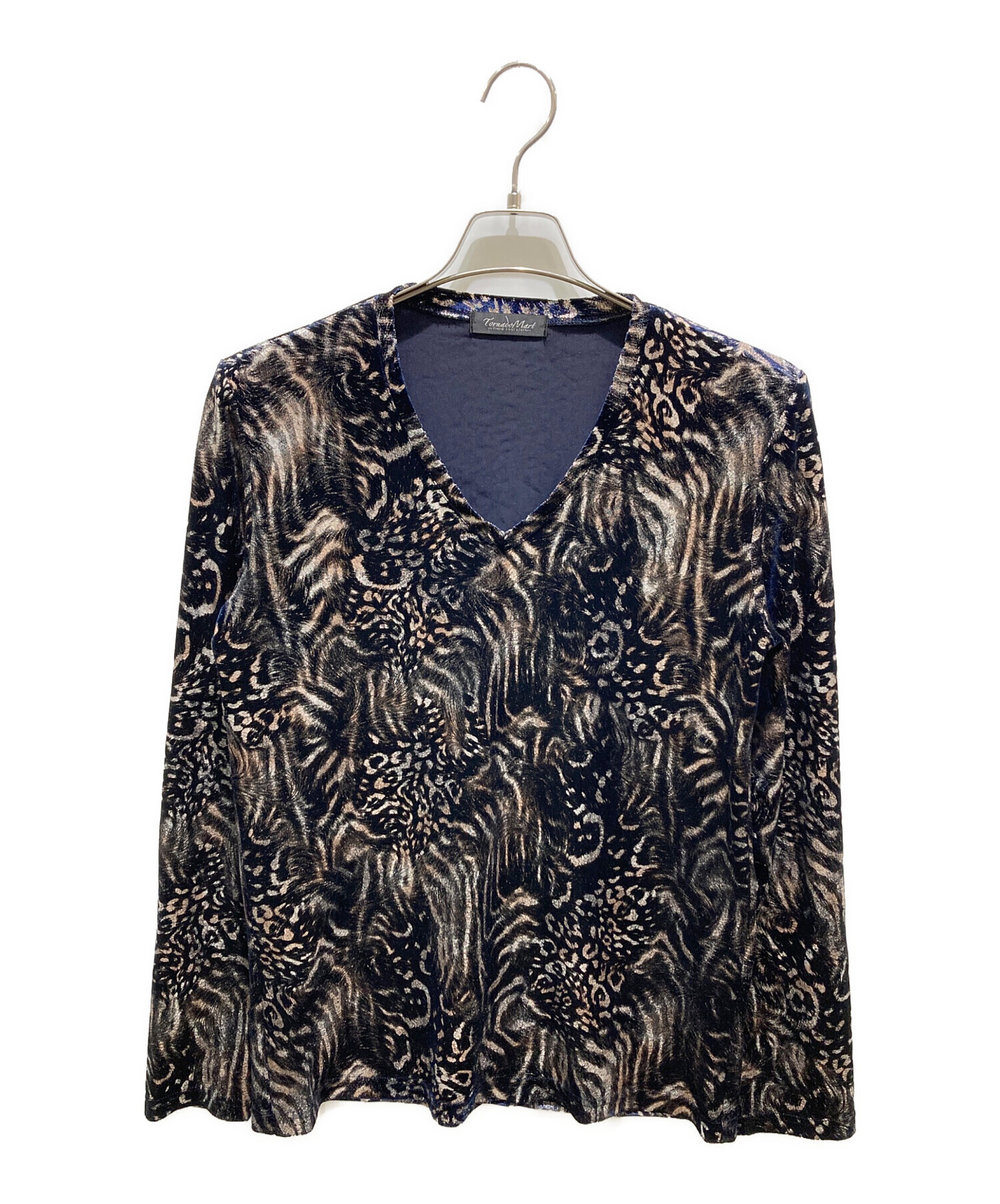 美品 トルネードマート ベロア レオパード 長袖カットソー 中古・古着通販】TORNADO MART (トルネードマート) レオパードベロア