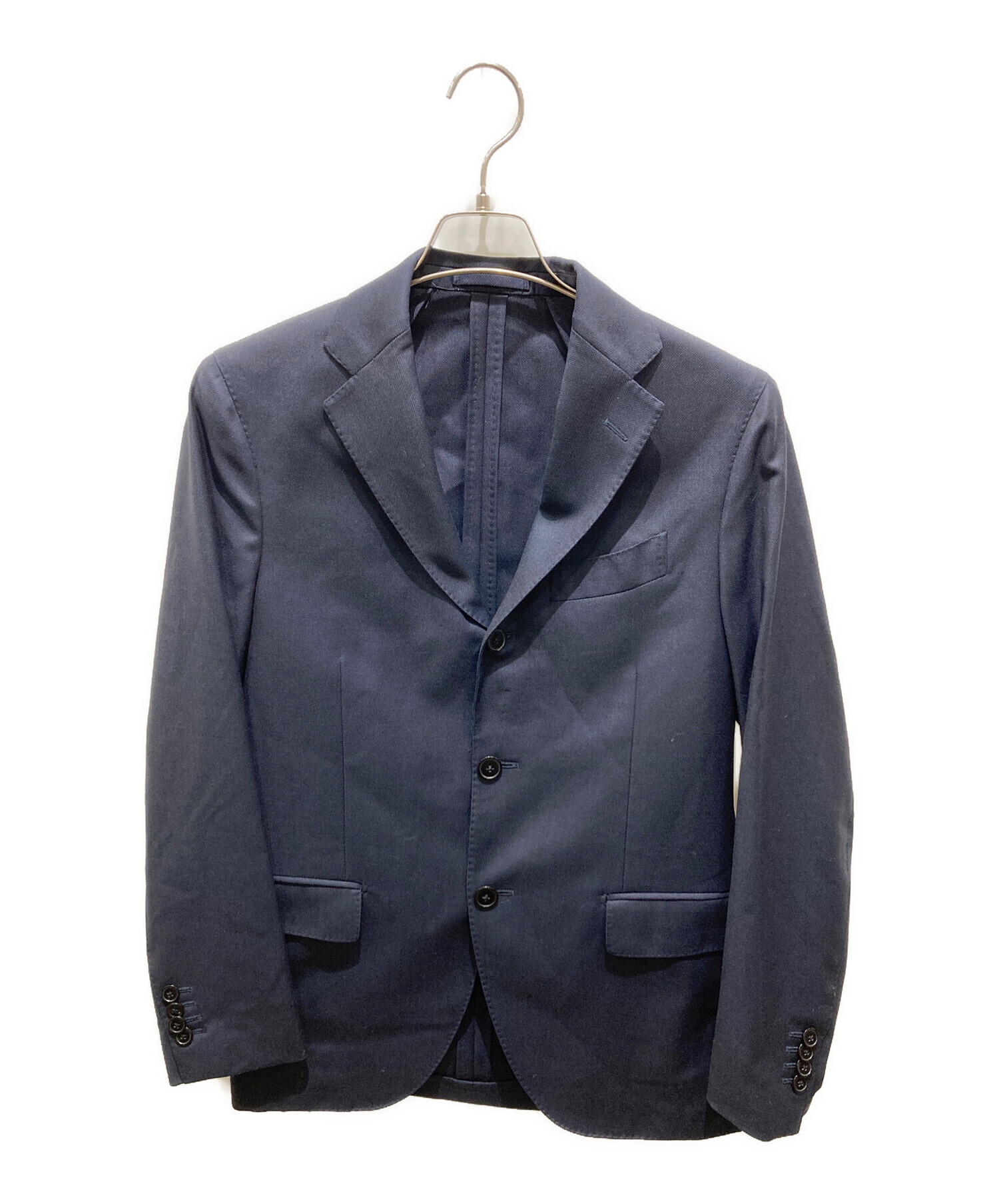 LARDINIストレッチテーラードジャケットラルディーニ46茶青 LARDINIストレッチテーラードジャケットラルディーニ46茶青 LARDINI