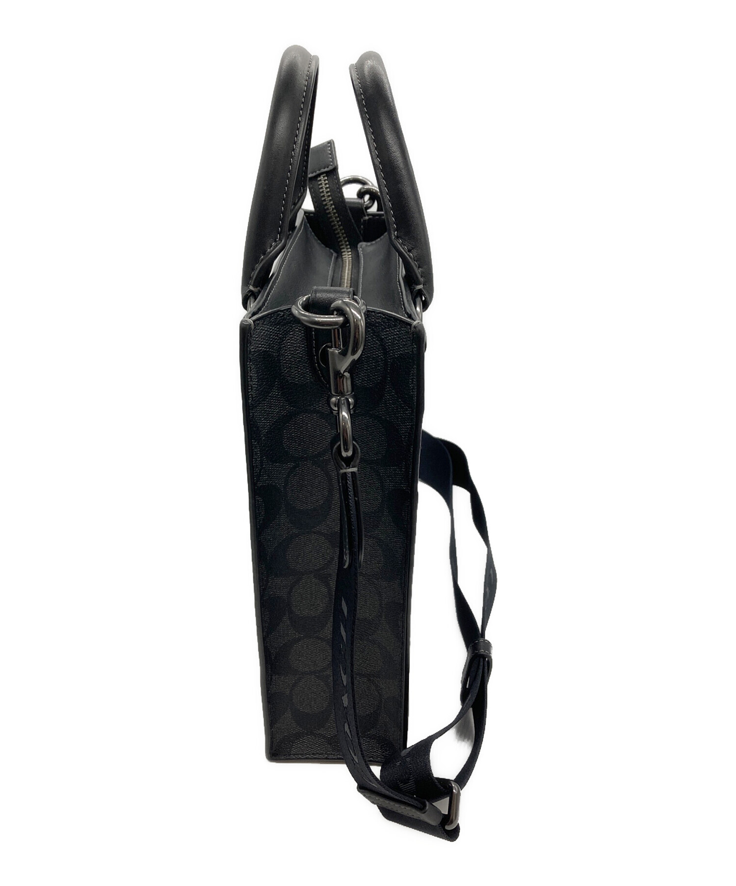 【ほぼ未使用】コーチ ディラン 2way ハンドバッグ ショルダーバッグ 黒 中古・古着通販】COACH (コーチ) 2WAYショルダーバッグ ディラン