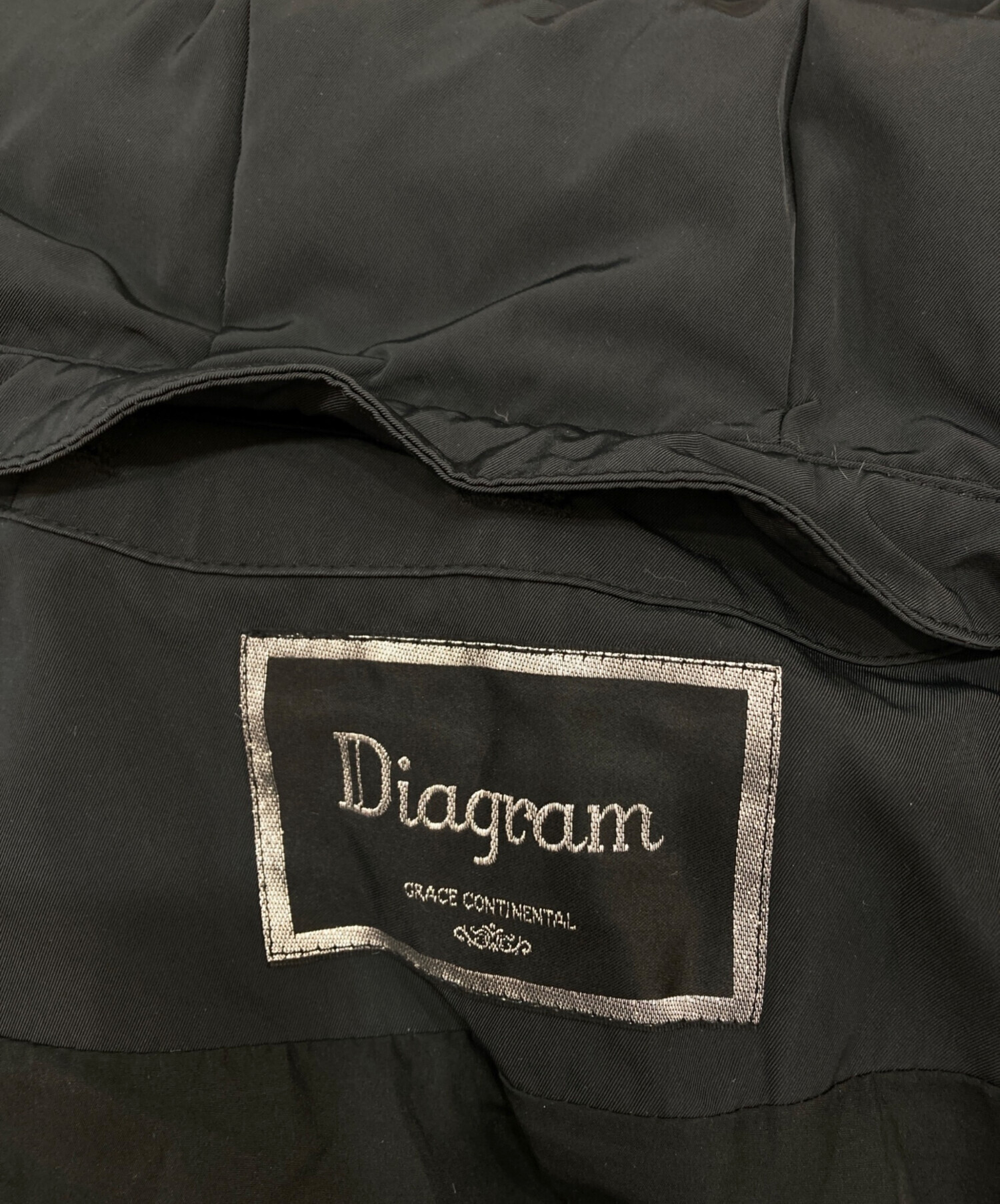中古・古着通販】Diagram (ダイアグラム) ダウンコート ブラック 