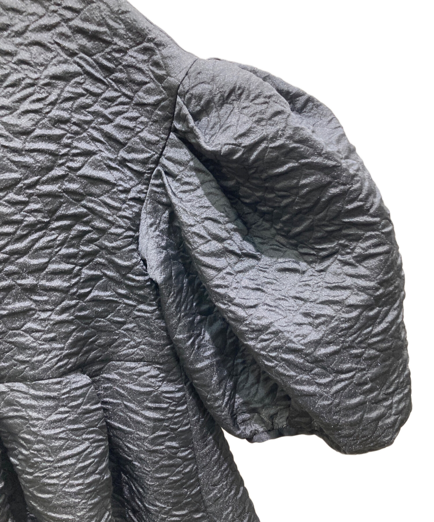 BLUELEA Silky Jacquard Blouse ブルレア 中古・古着通販】Bluelea (ブルレア) Silky Jacquard Blouse ブラック