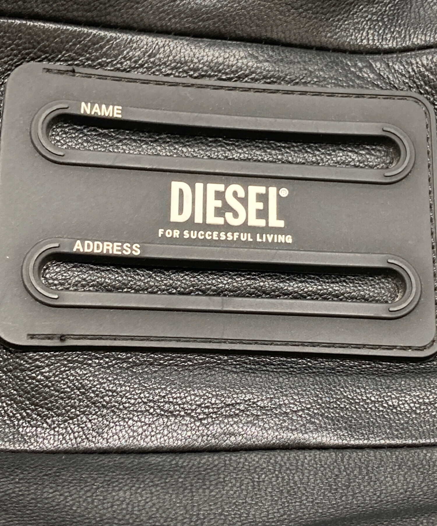 DIESEL ブラックレザーショルダーバッグ 廃盤 中古・古着通販】DIESEL (ディーゼル) レザーポーチショルダーバッグ