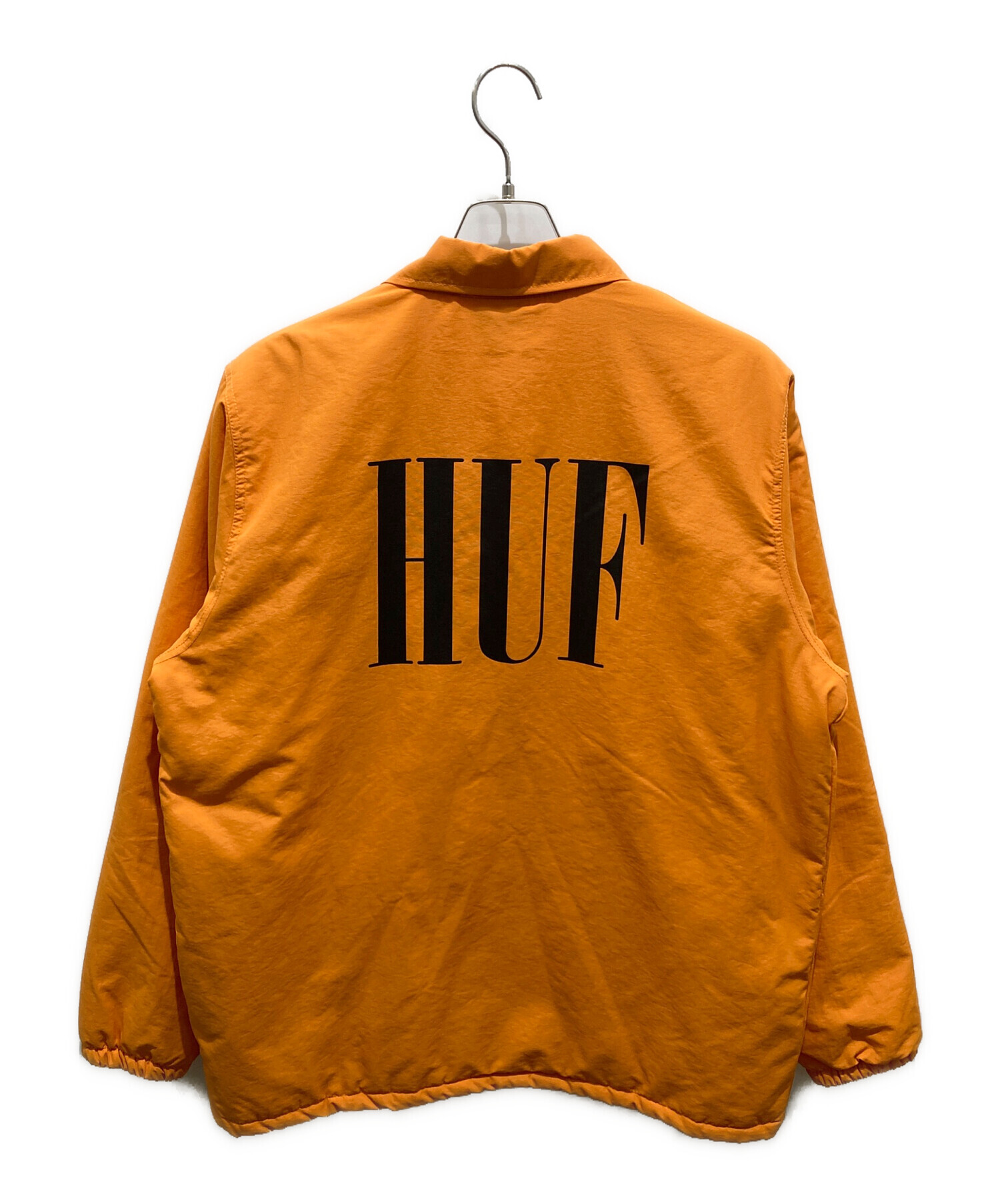 中古・古着通販】HUF (ハフ) コーチジャケット オレンジ サイズ:L