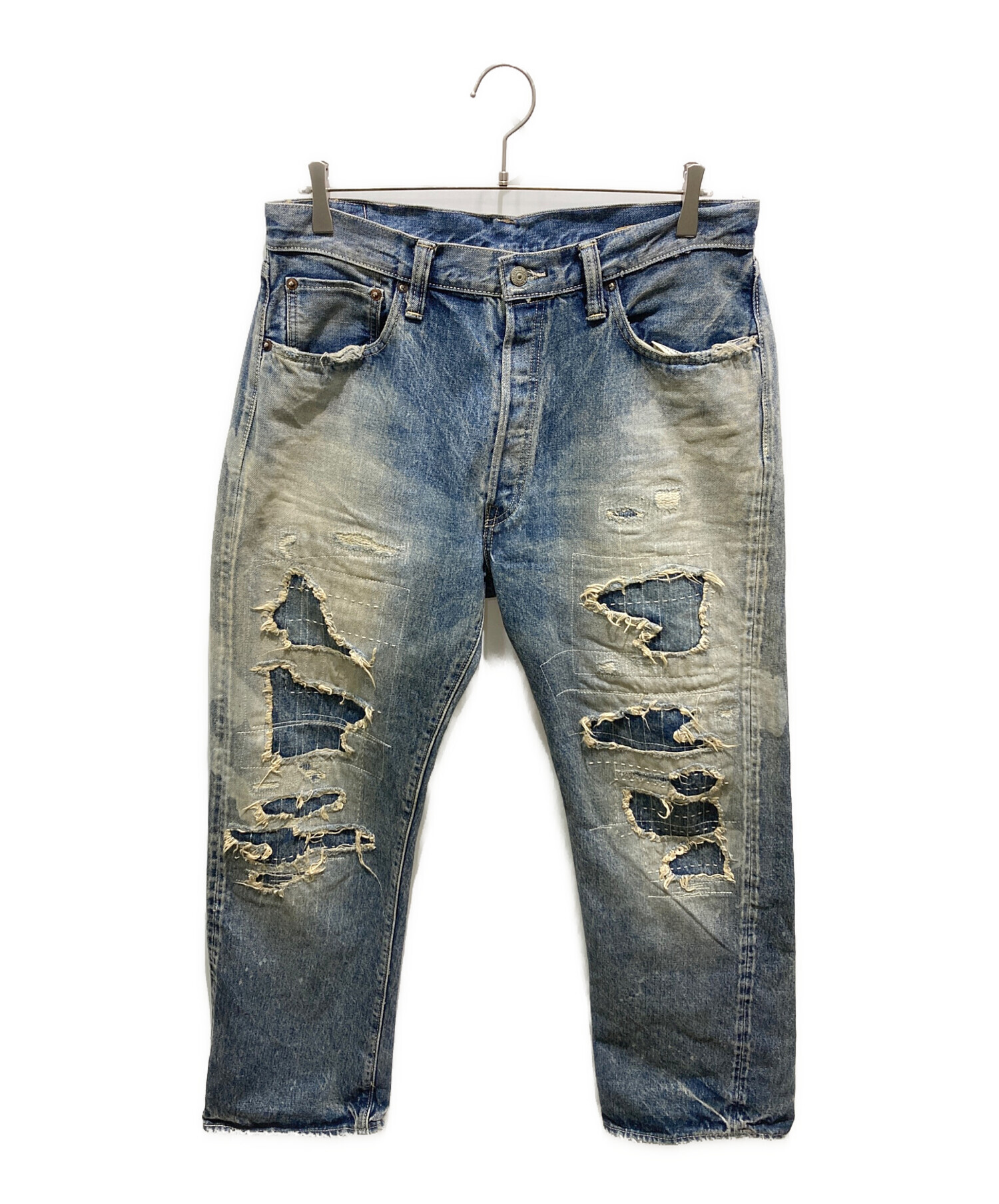 中古・古着通販】SUGAR CANE (シュガーケーン) リペアダメージデニム
