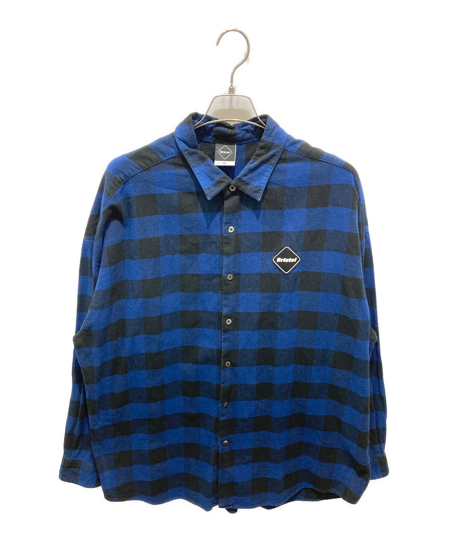 F.C.R.B BIG LOGO FLANNEL BAGGY SHIRT 【公式通販】