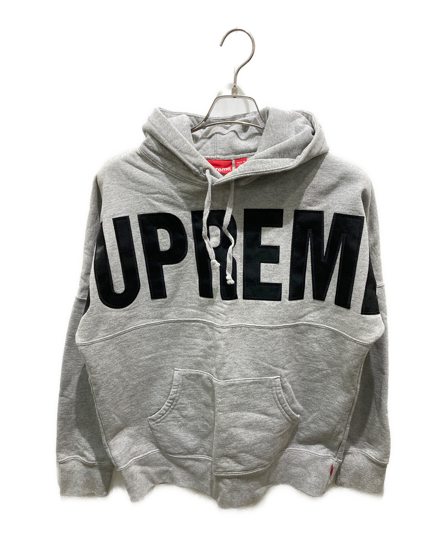 SUPREME (シュプリーム) Banner Pullover Hoodie グレー サイズ:M
