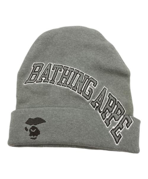 A BATHING APE ロゴ ニット　グレー A BATHING APE ロゴ ニット グレー Aape by A Bathing Ape logo knit