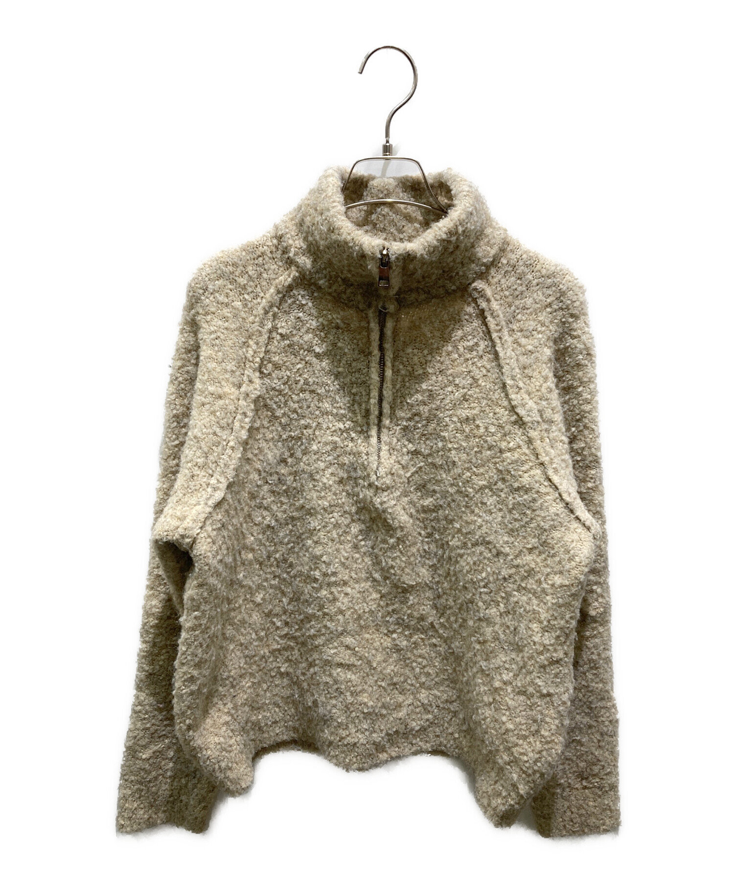 OHOTORO ニット 中古・古着通販】OHOTORO (オオトロ) cottage zipper knit ベージュ