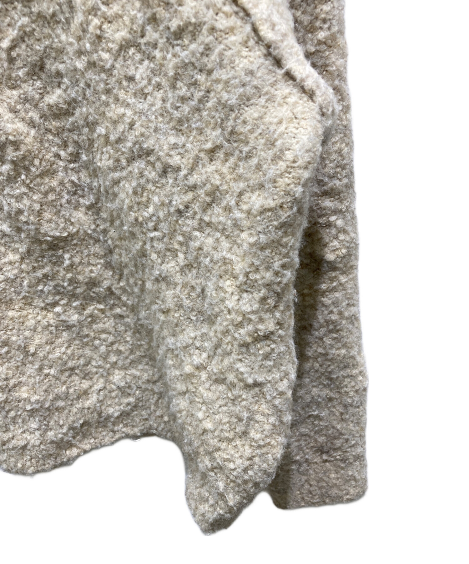 中古・古着通販】OHOTORO (オオトロ) cottage zipper knit ベージュ