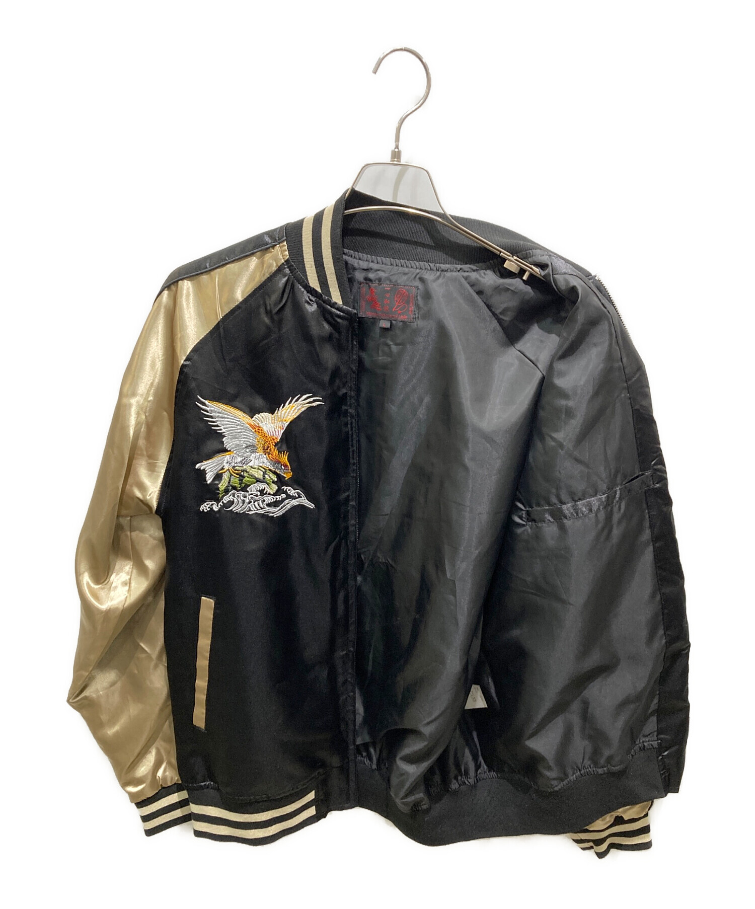 中古・古着通販】一心如鏡 (イッシンニョキョウ) 鷹刺繍スカジャン