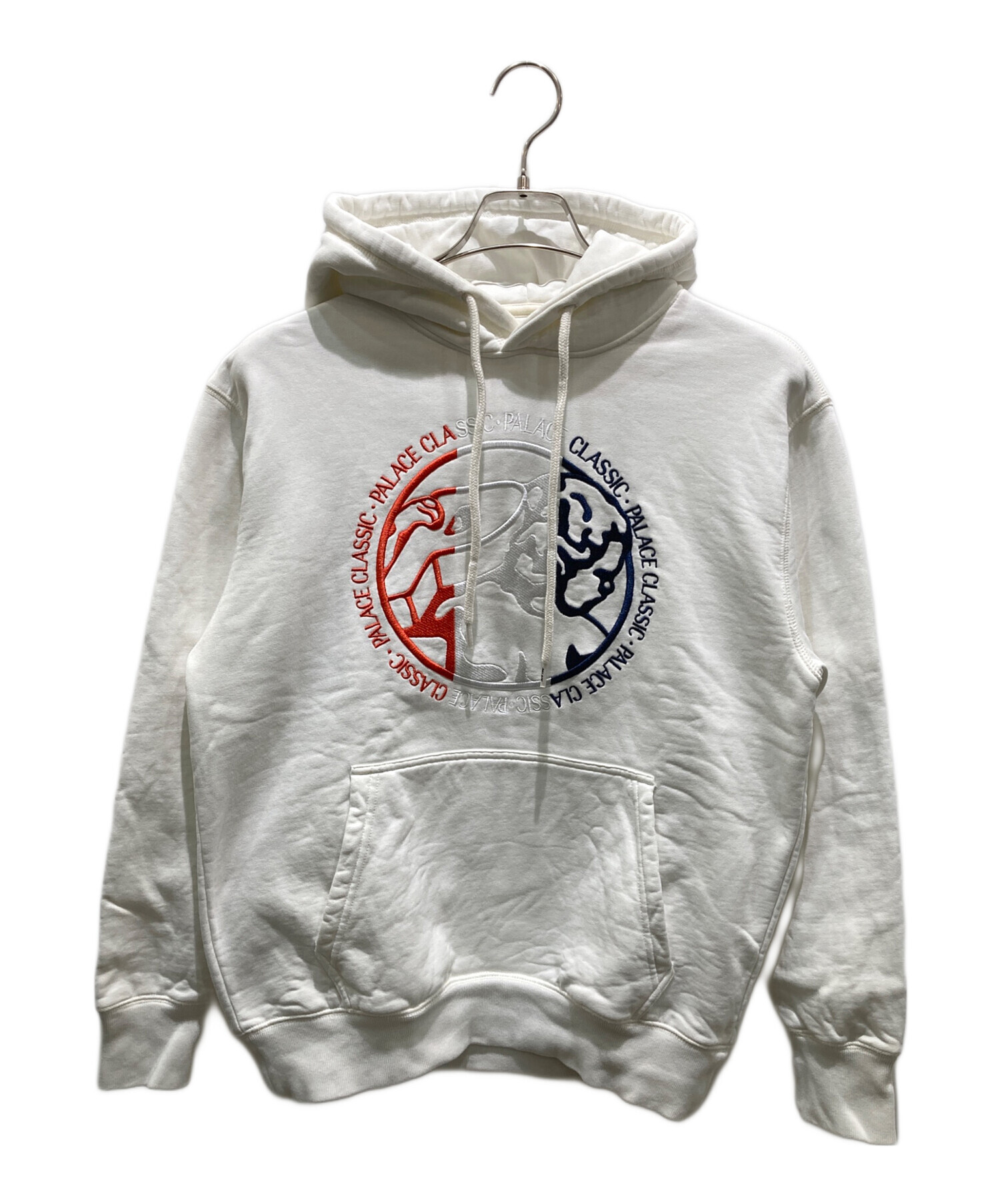中古・古着通販】PALACE (パレス) プルオーバーパーカー ホワイト 
