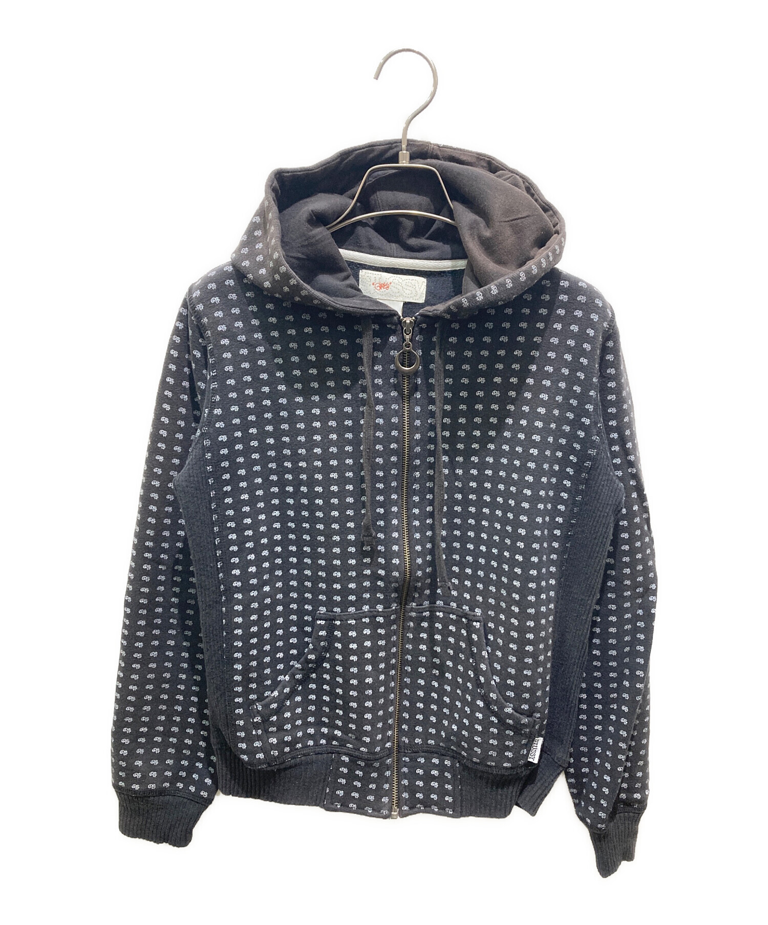 中古・古着通販】stussy (ステューシー) ジップパーカー ブラック 