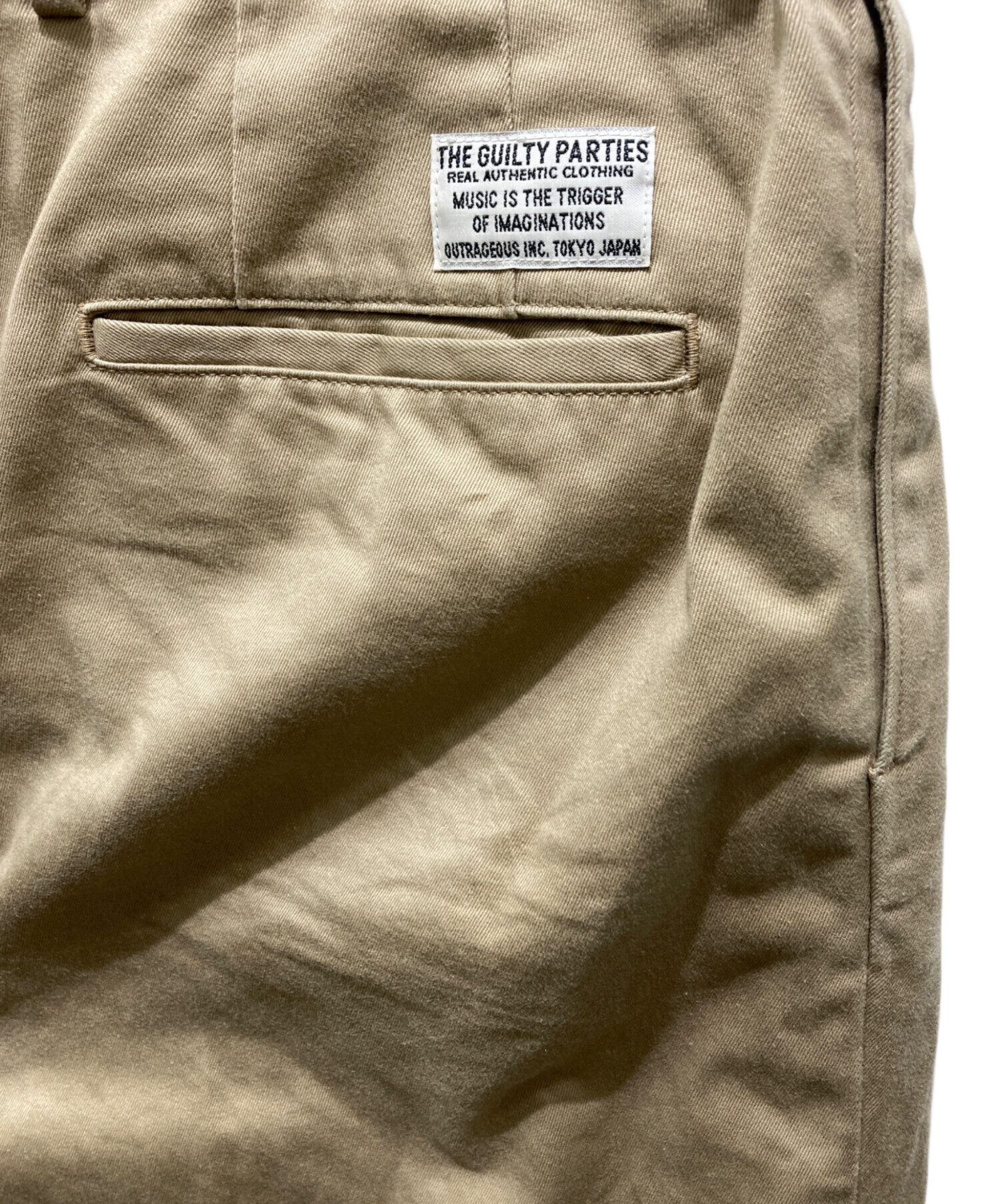 中古・古着通販】WACKO MARIA (ワコマリア) チノパン ベージュ サイズ