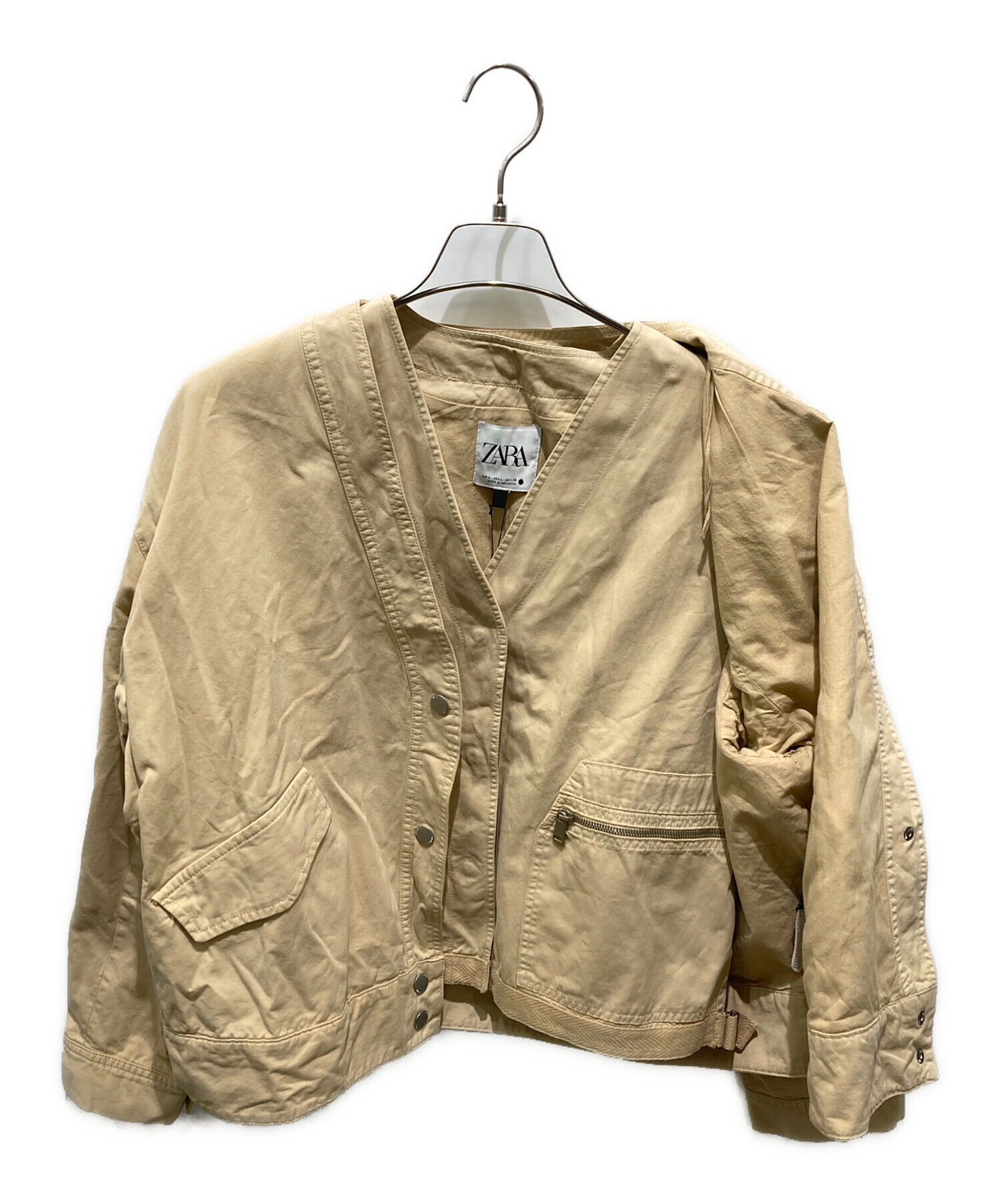 中古・古着通販】ZARA (ザラ) ベストセットジャケット ベージュ