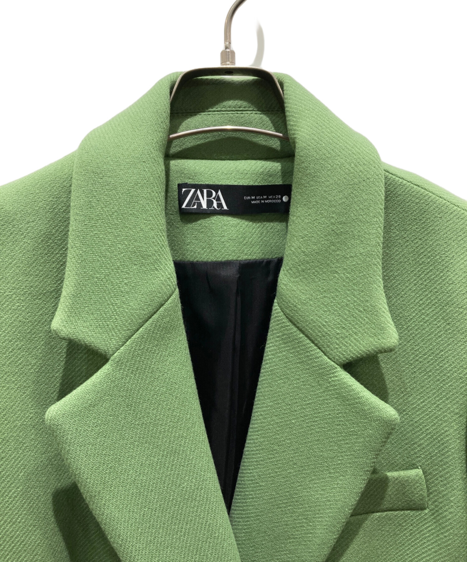 中古・古着通販】ZARA (ザラ) マンテコチェスターコート グリーン