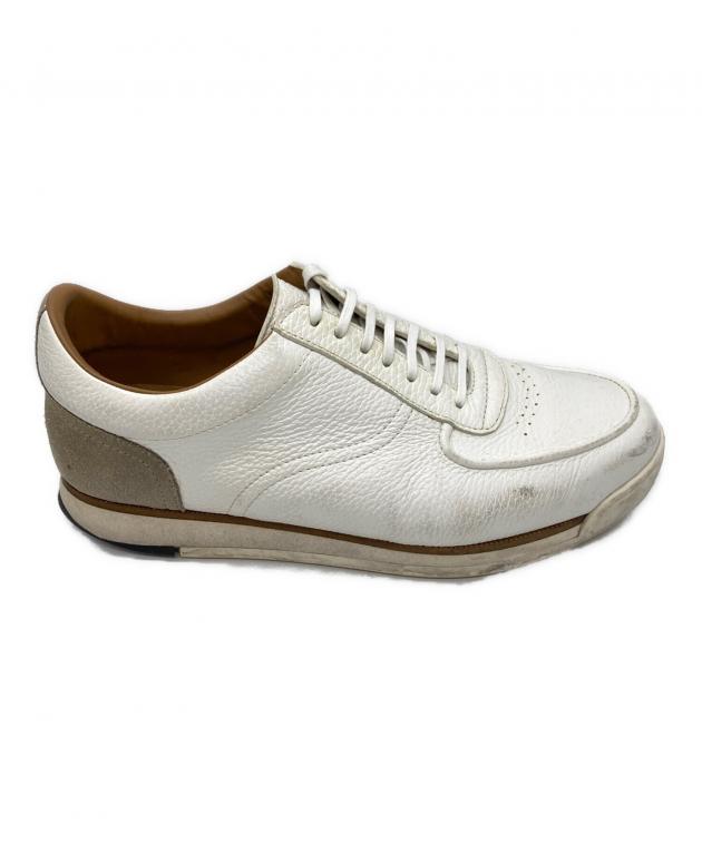 JOHN LOBB Made in Italy レザー スニーカー ホワイト 中古・古着通販】JOHN LOBB (ジョンロブ) ローカットレザースニーカー