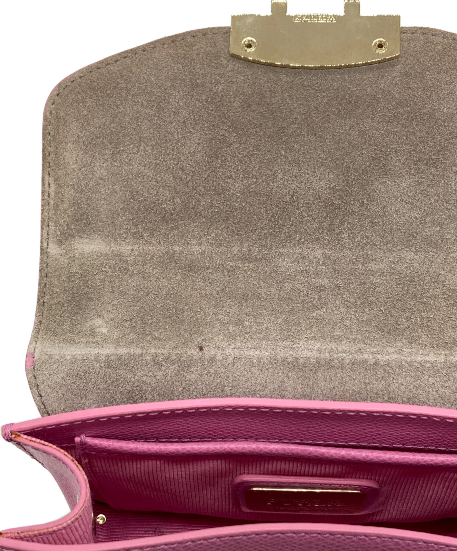 中古・古着通販】FURLA (フルラ) チェーンショルダーバッグ ピンク 