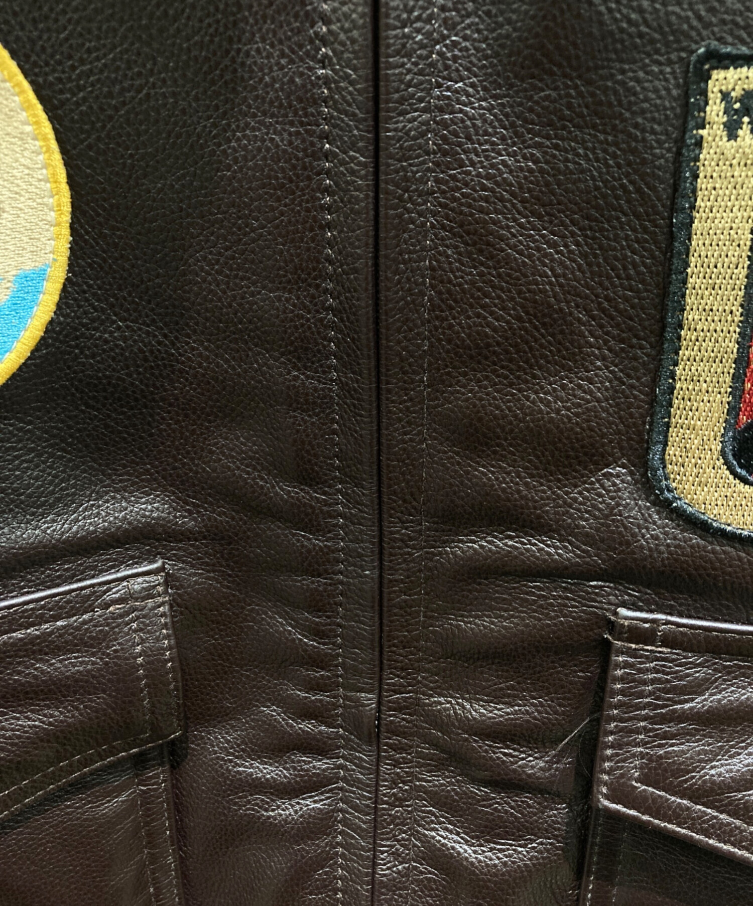 中古・古着通販】RLEIMUS (-) ワッペン付フライトジャケット ブラウン