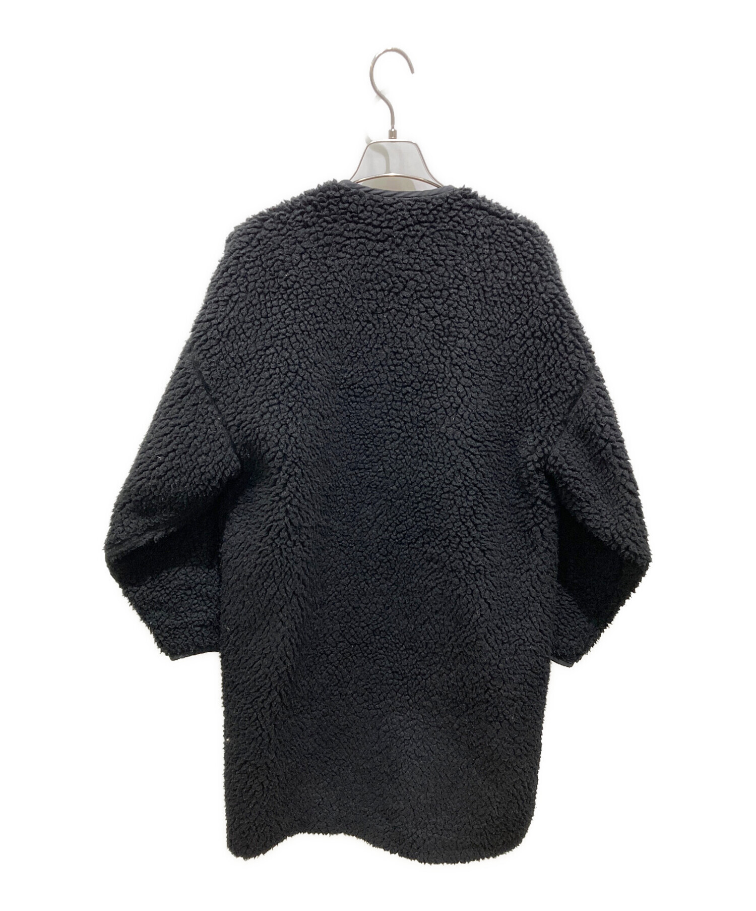 中古・古着通販】HYKE (ハイク) FAUX SHEARLING COAT ブラック サイズ