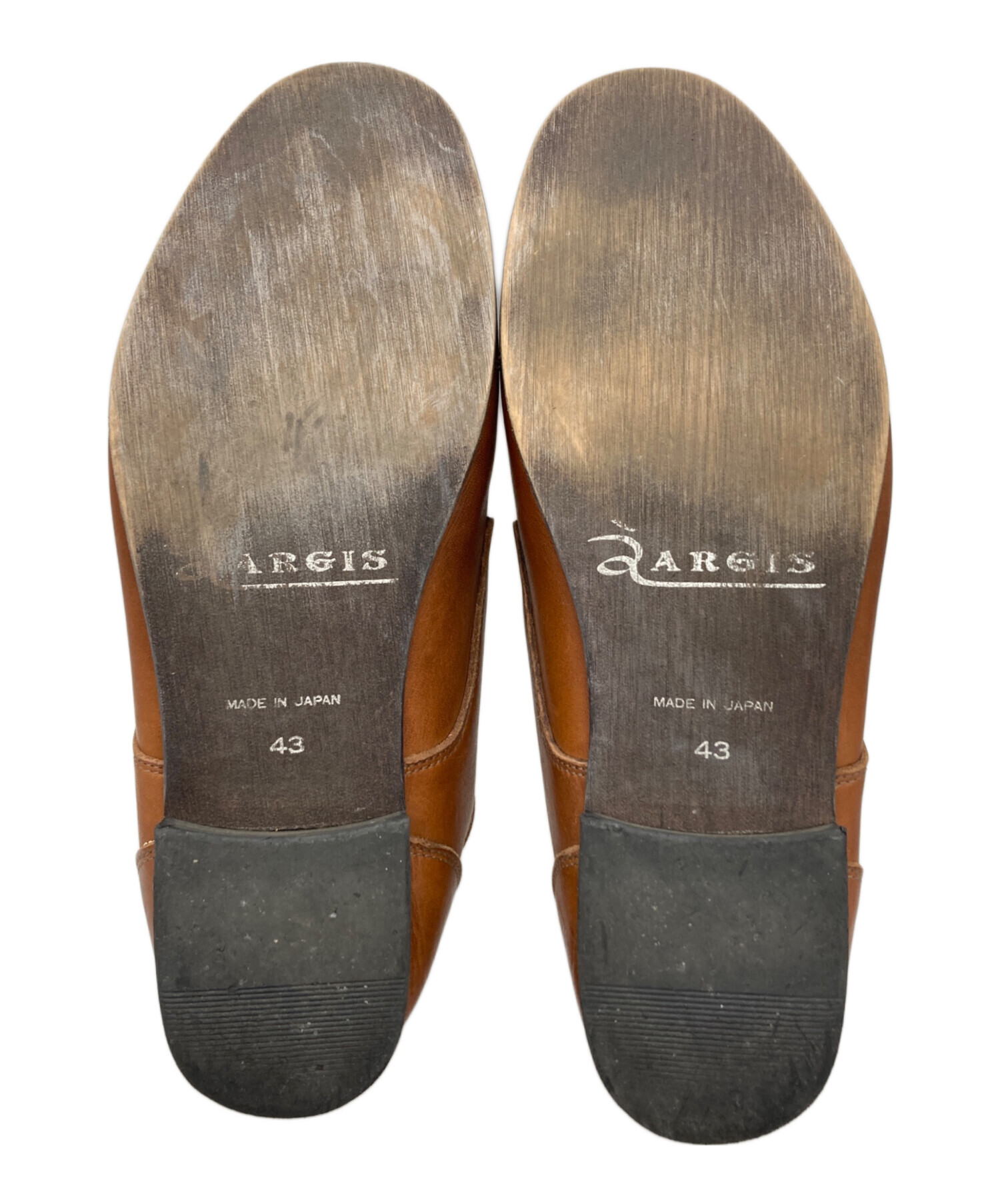 中古・古着通販】ARGIS (アルジス) レザーシューズ ブラウン サイズ:43 