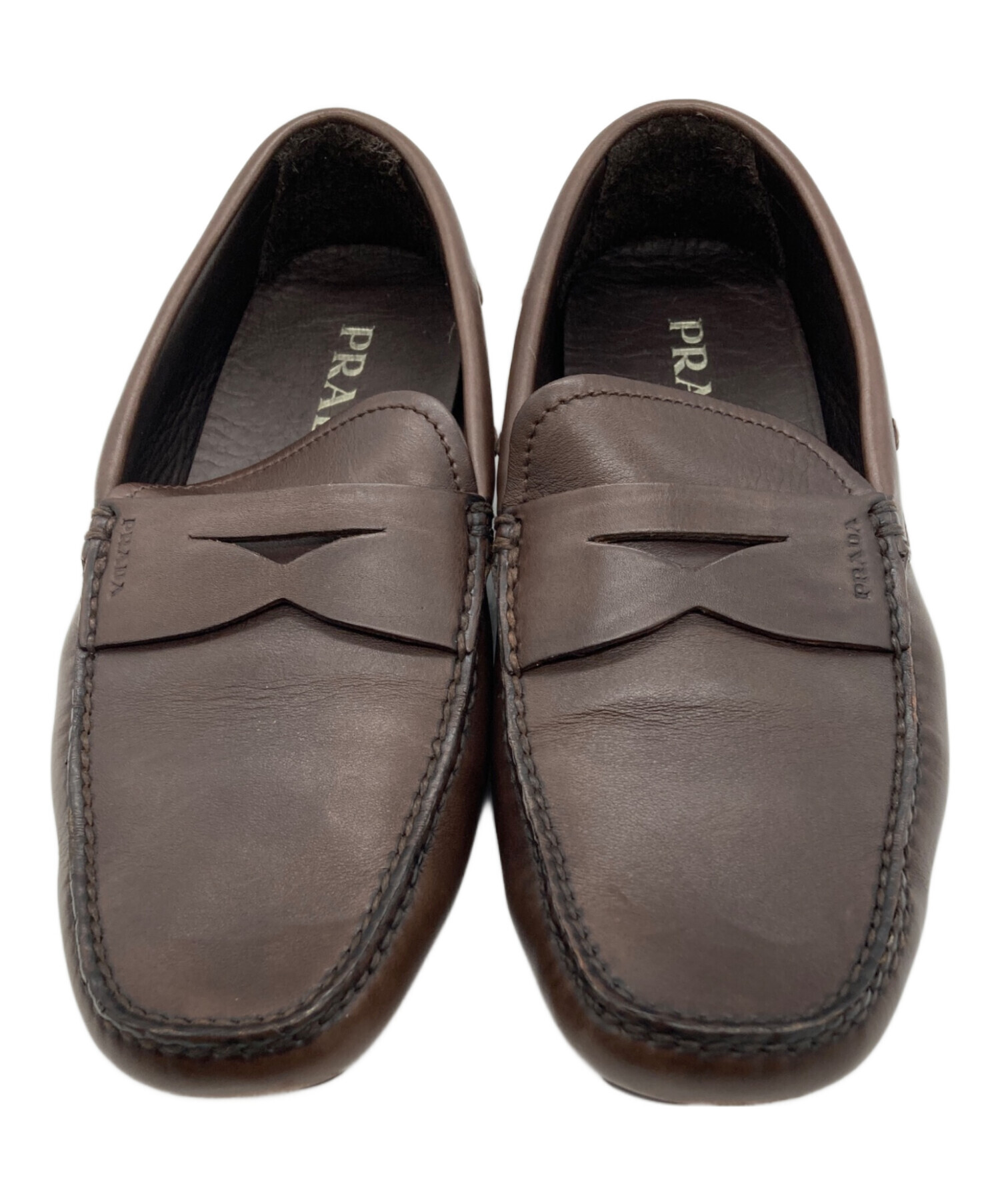 中古・古着通販】PRADA (プラダ) PRADAドライビングシューズ ブラウン