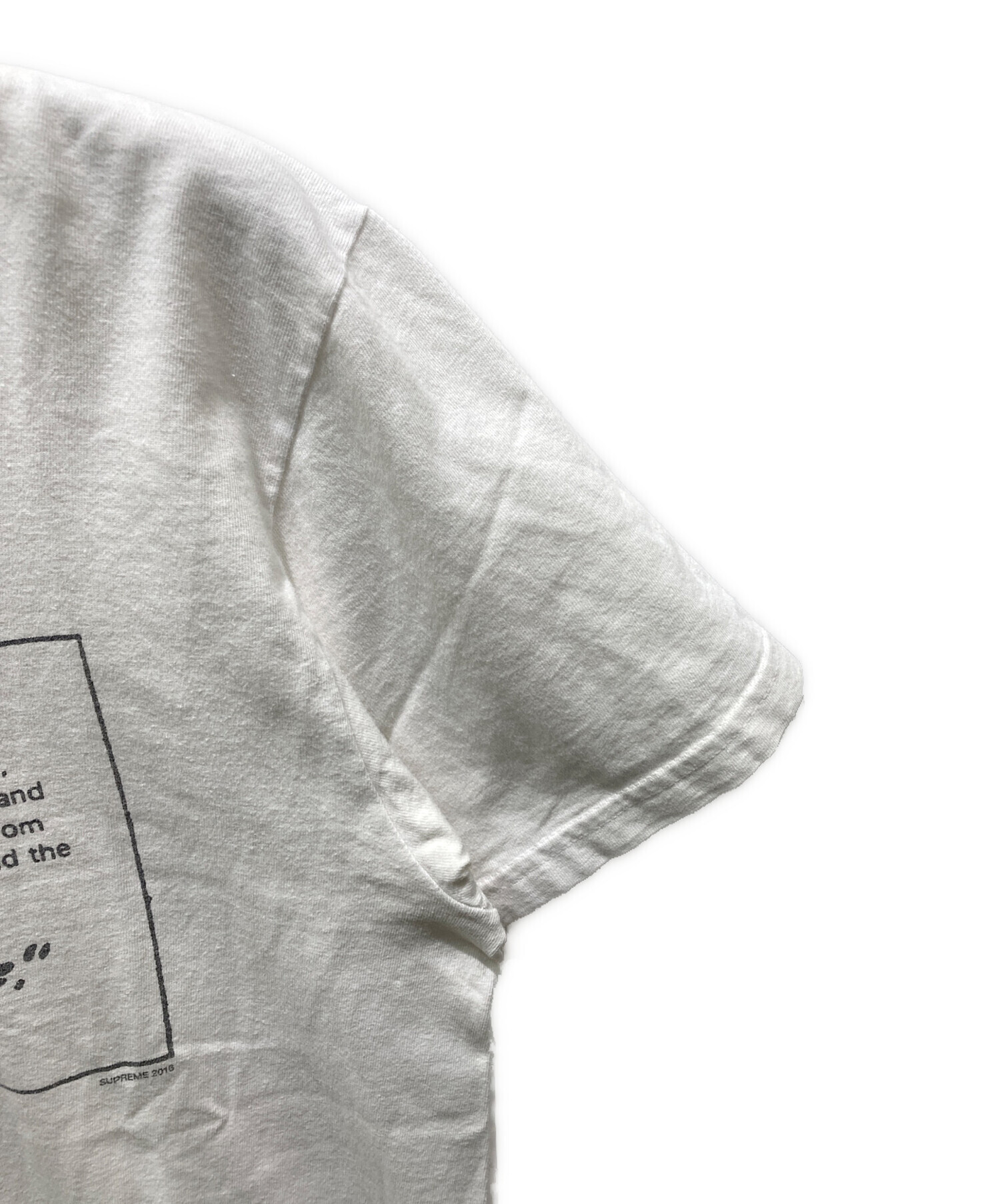 中古・古着通販】SUPREME (シュプリーム) Say no Tee ホワイト サイズ 