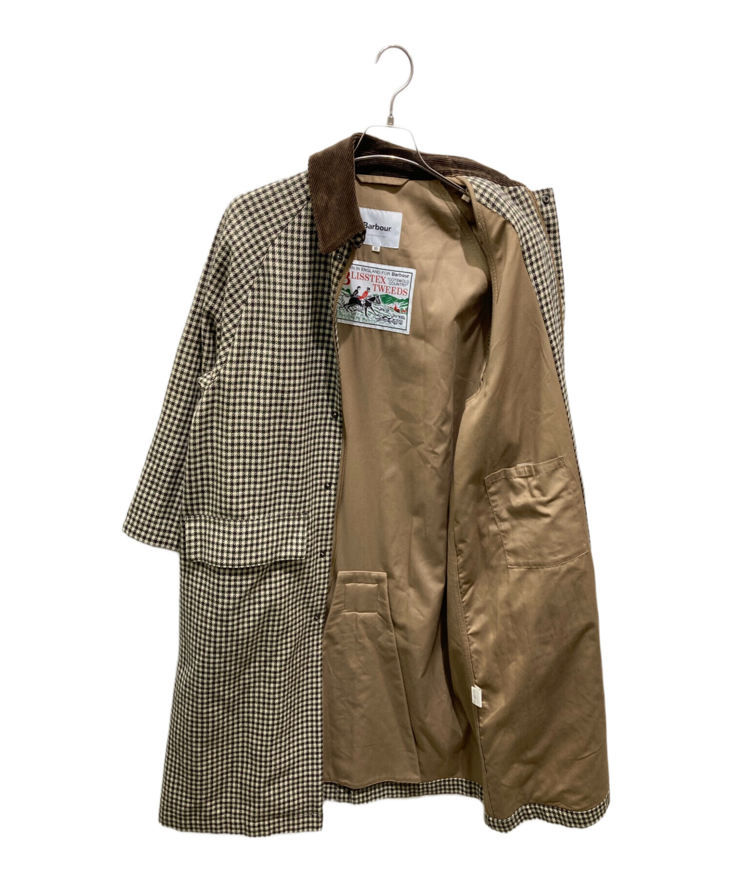 中古・古着通販】Barbour (バブアー) ガンクラブチェックロングコート