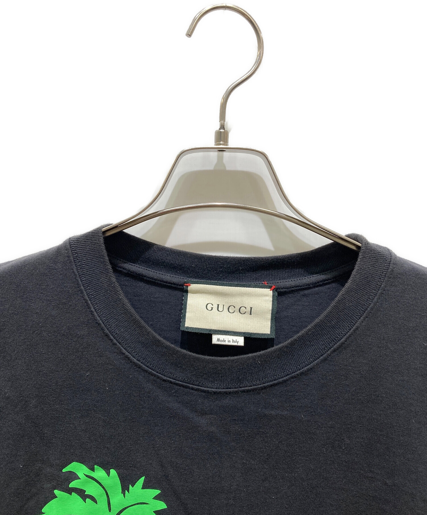 中古・古着通販】GUCCI (グッチ) Hawaii Print Tee ブラック サイズ:XS 