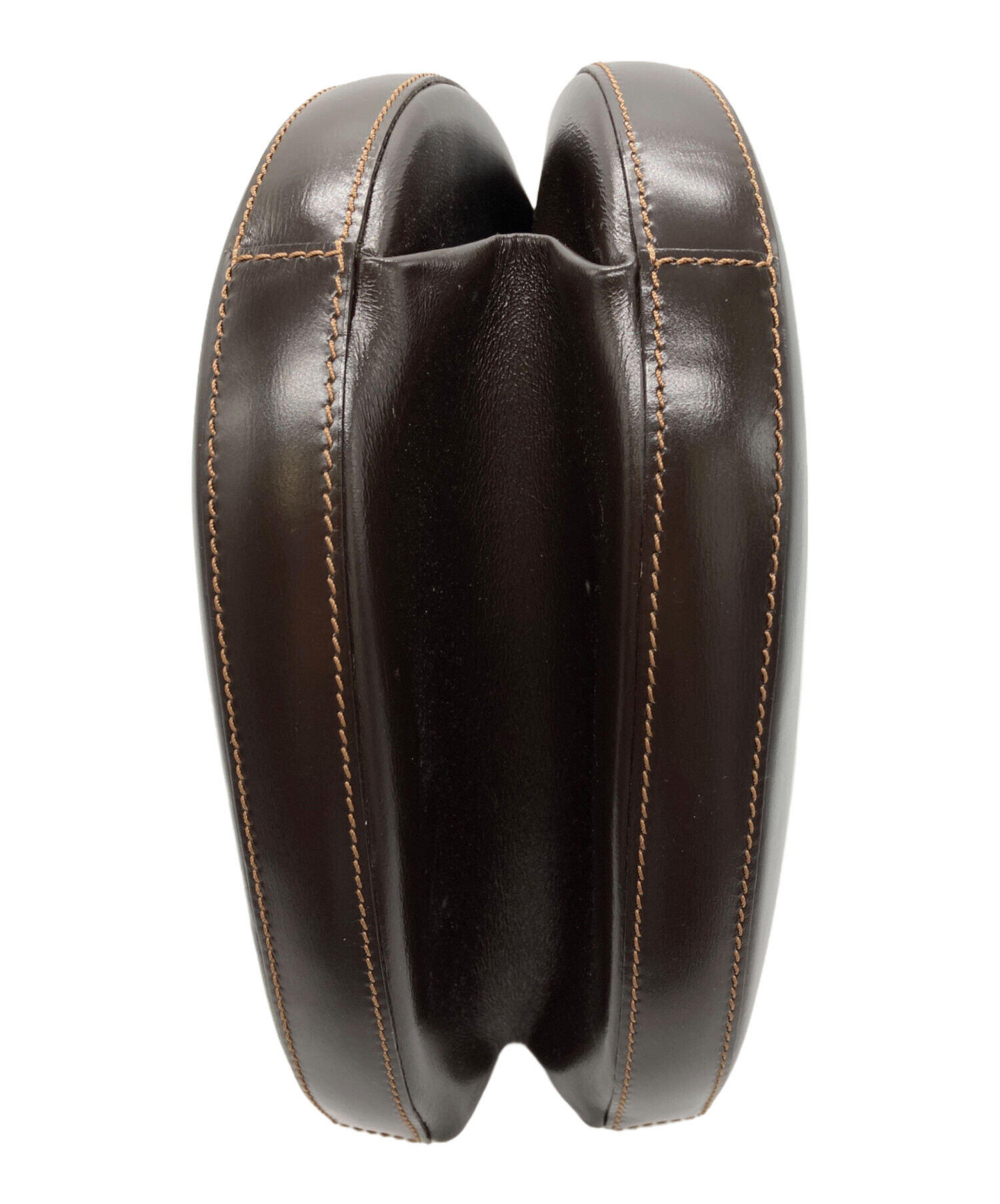 中古・古着通販】LOEWE (ロエベ) ラウンド型ハンドバッグ ブラウン