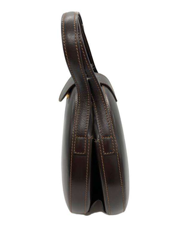 中古・古着通販】LOEWE (ロエベ) ラウンド型ハンドバッグ ブラウン