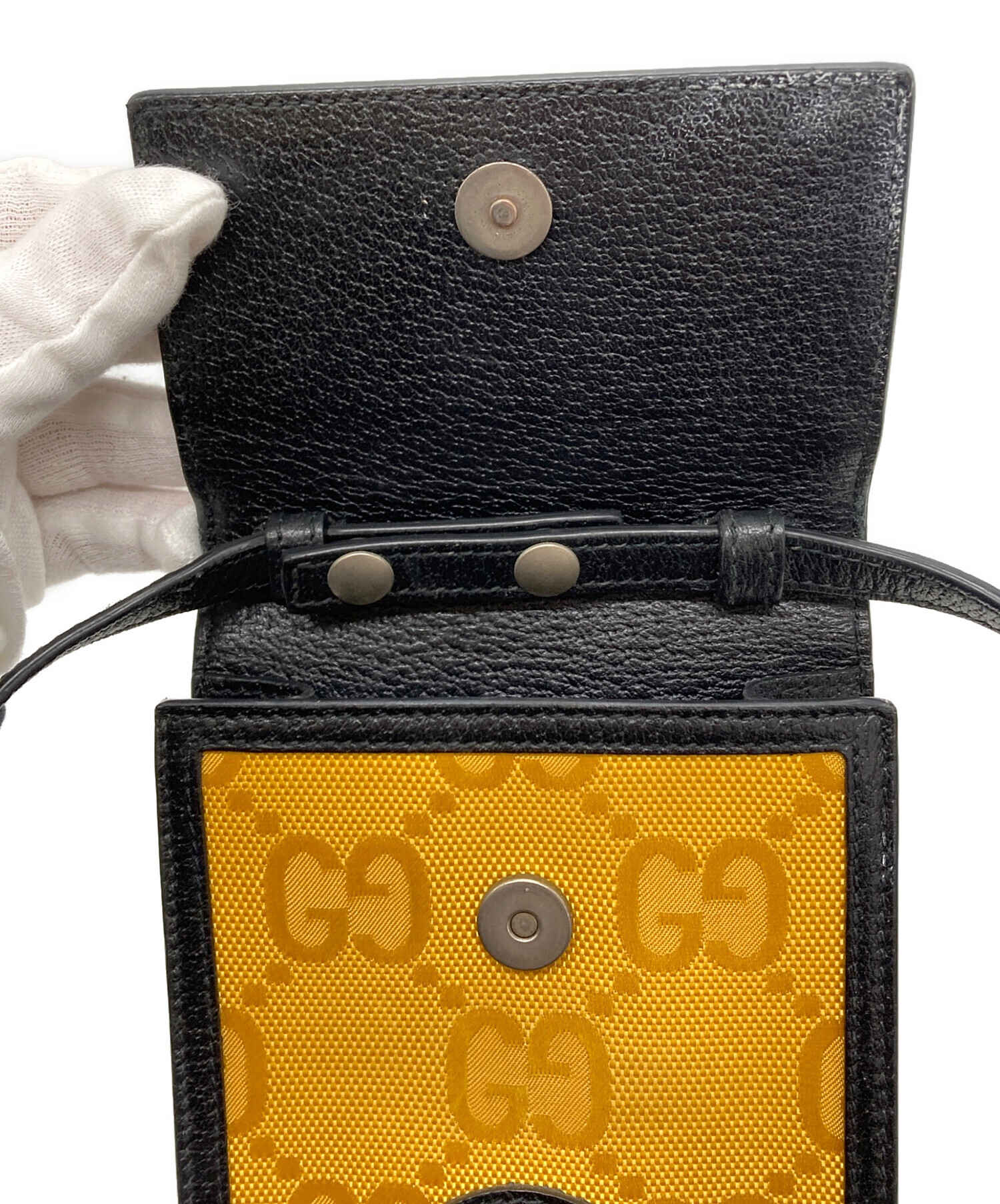 中古・古着通販】GUCCI (グッチ) ショルダーポーチ イエロー｜ブランド