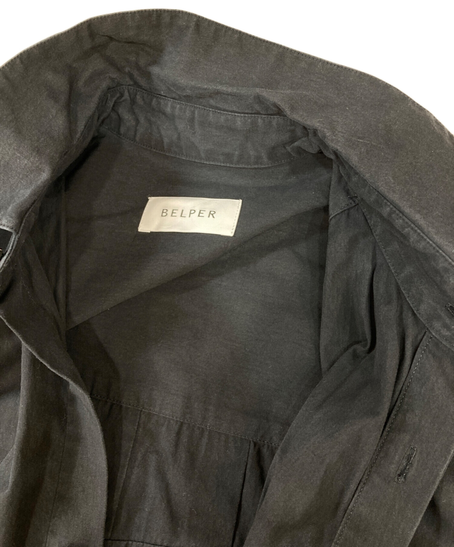 中古・古着通販】BELPER (ベルパー) 半袖シャツ ブラック サイズ:F 