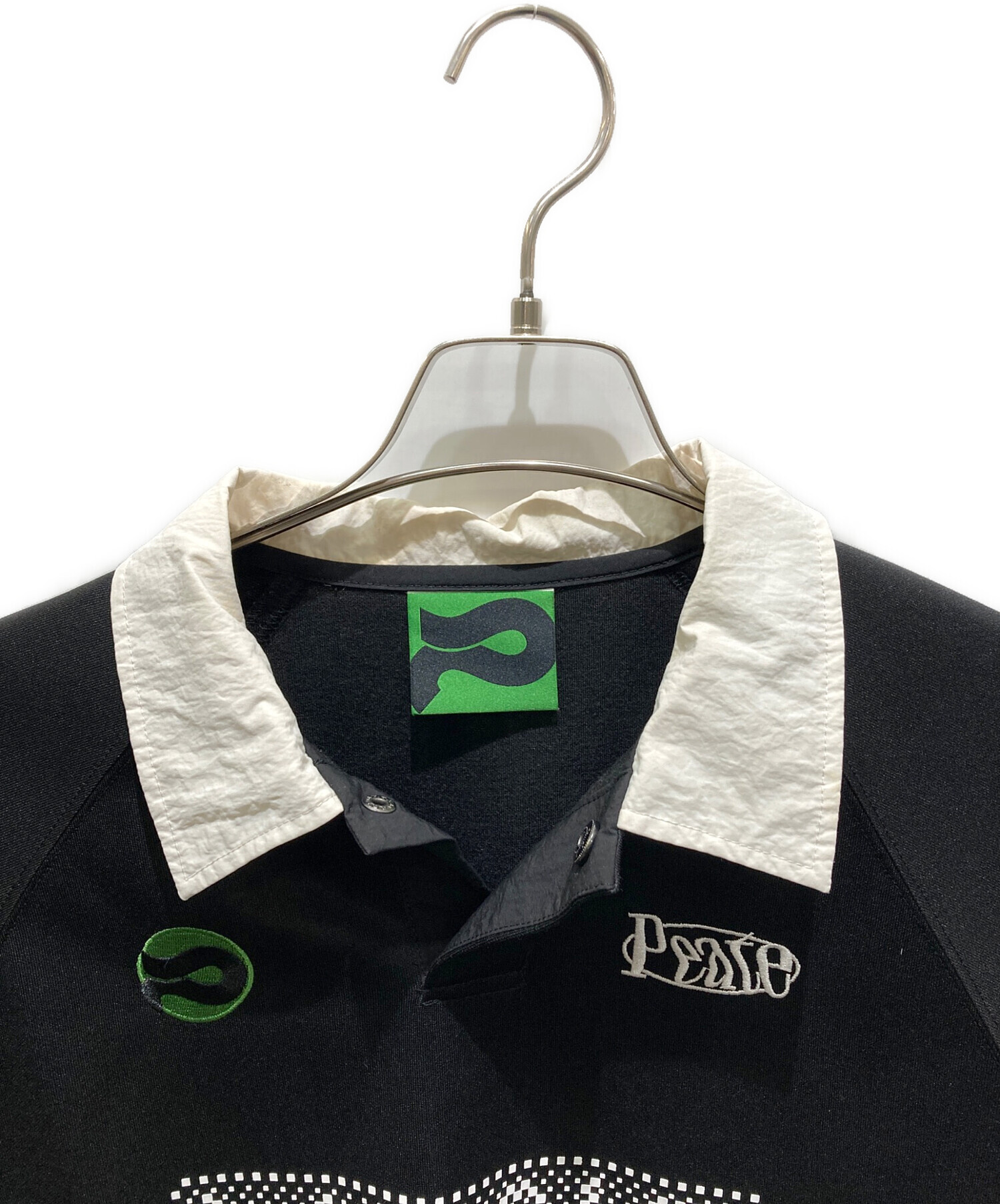 中古・古着通販】peate (ピート) 長袖フットボールシャツ ブラック