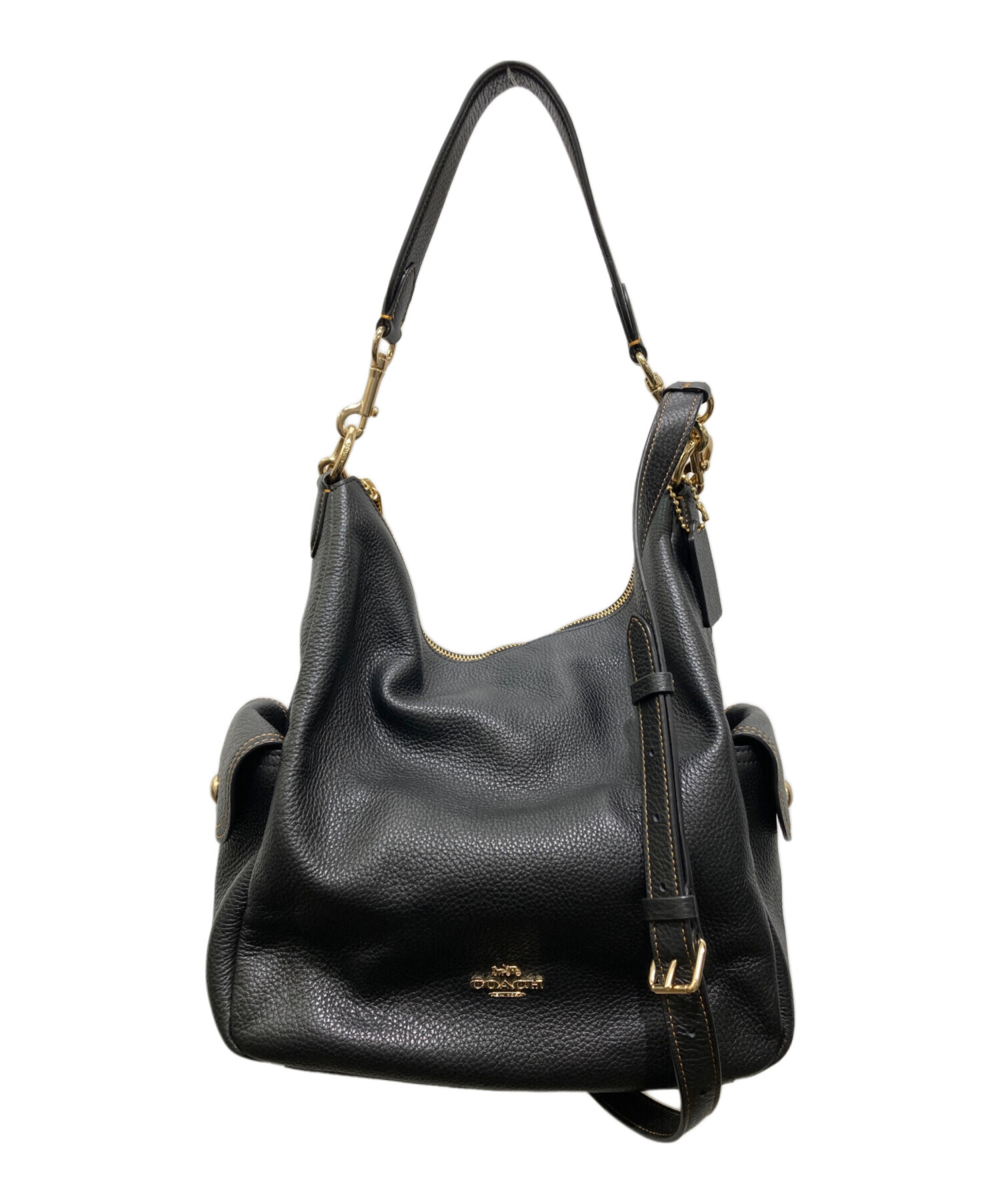 中古・古着通販】COACH (コーチ) ペニー2WAYバッグ ブラック｜ブランド 
