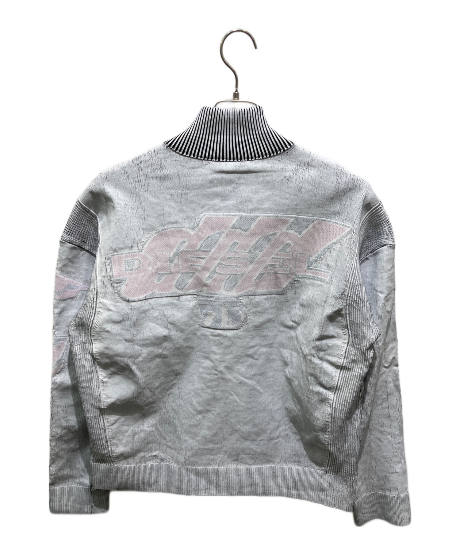 DIESEL タイト トップス 長袖 グレー Sサイズ 古着/中古品 匿名配送 中古・古着通販】DIESEL (ディーゼル) K-DIRTONE アイボリー サイズ:S