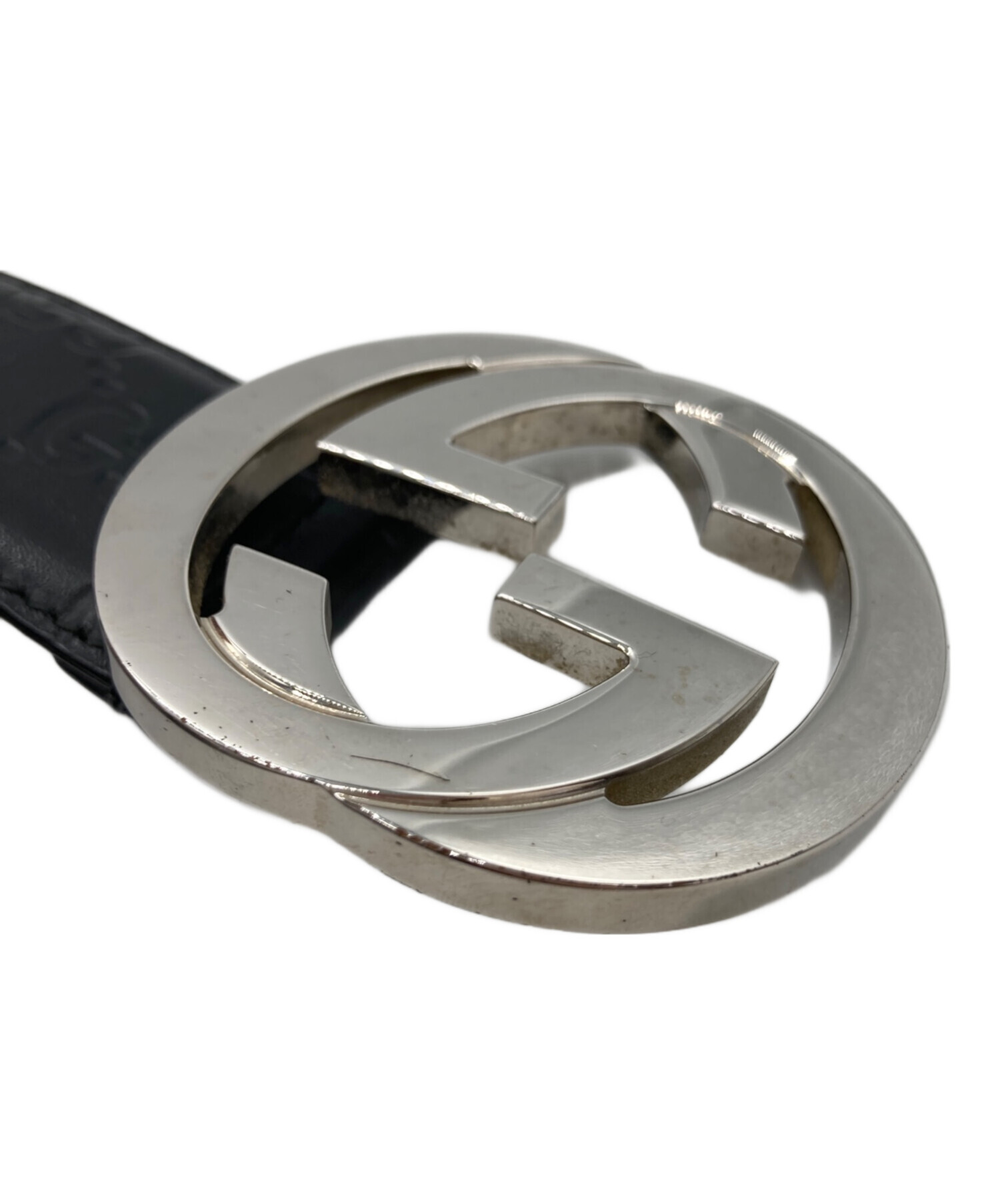 中古・古着通販】GUCCI (グッチ) インターロッキングG バックル付き