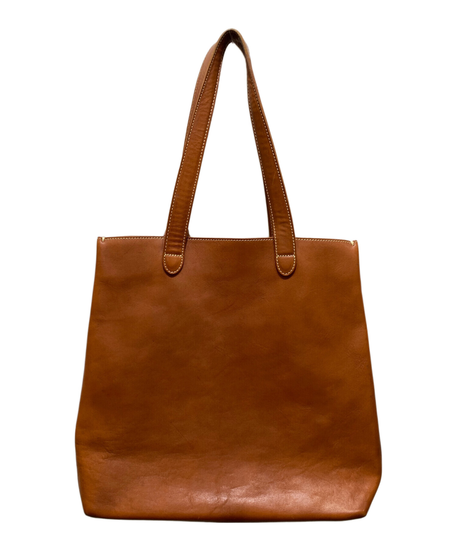 【真心】土屋鞄 トートバッグ ツチヤカバン 牛革 ブラウン 中古・古着通販】土屋鞄 (ツチヤカバン) レザーバッグ ブラウン