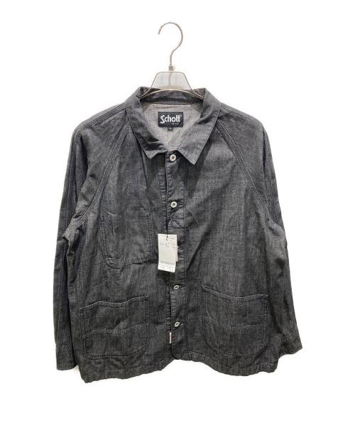 中古・古着通販】Schott (ショット) デニムカバーオール ブラック