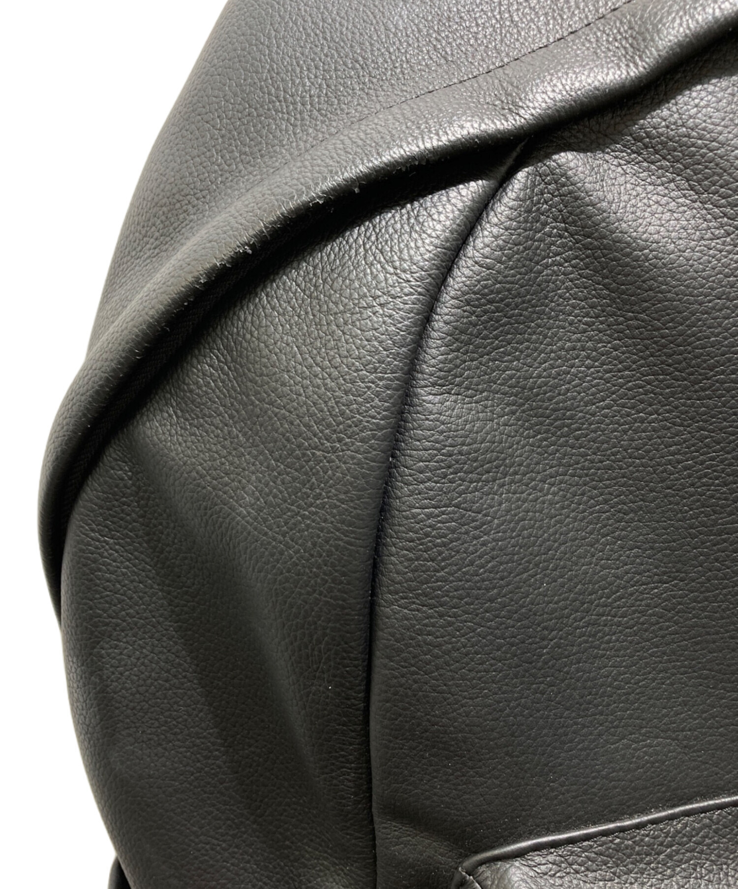 中古・古着通販】REPLAY (リプレイ) Shrink Leather BackPack ブラック