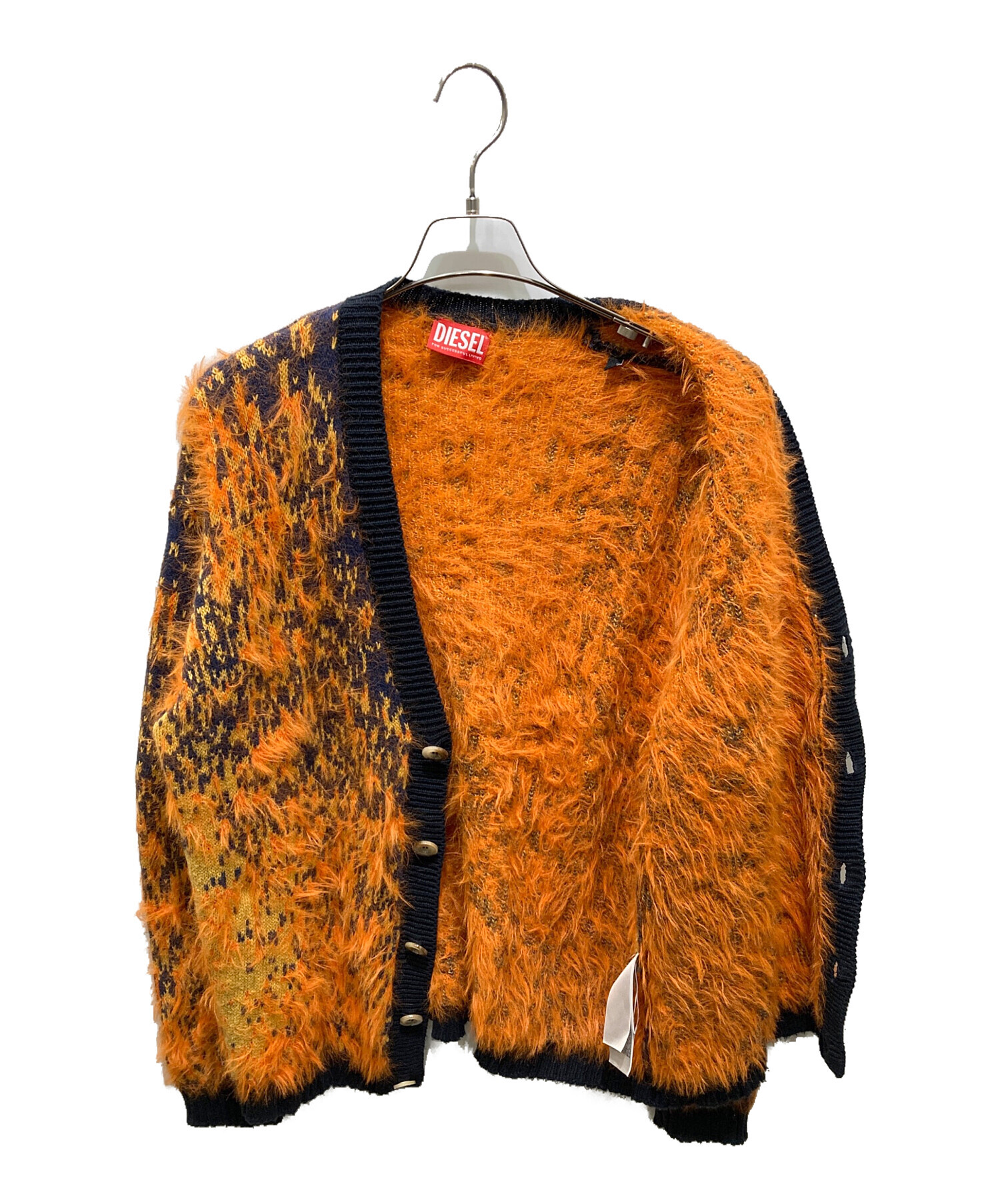 ディーゼル カーディガン 中古・古着通販】DIESEL (ディーゼル) K-Addice ニットカーディガン