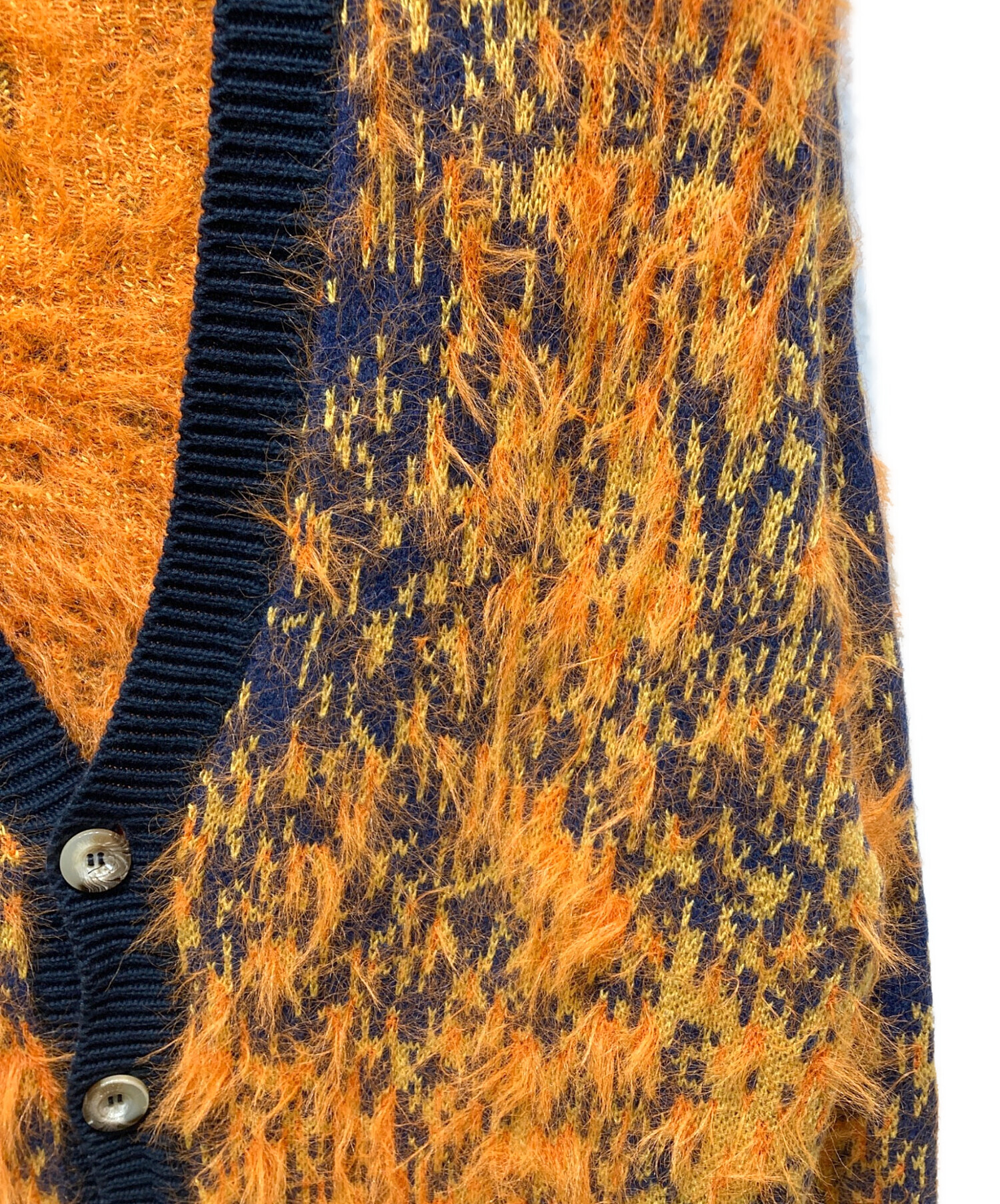 中古・古着通販】DIESEL (ディーゼル) ニットカーディガン オレンジ