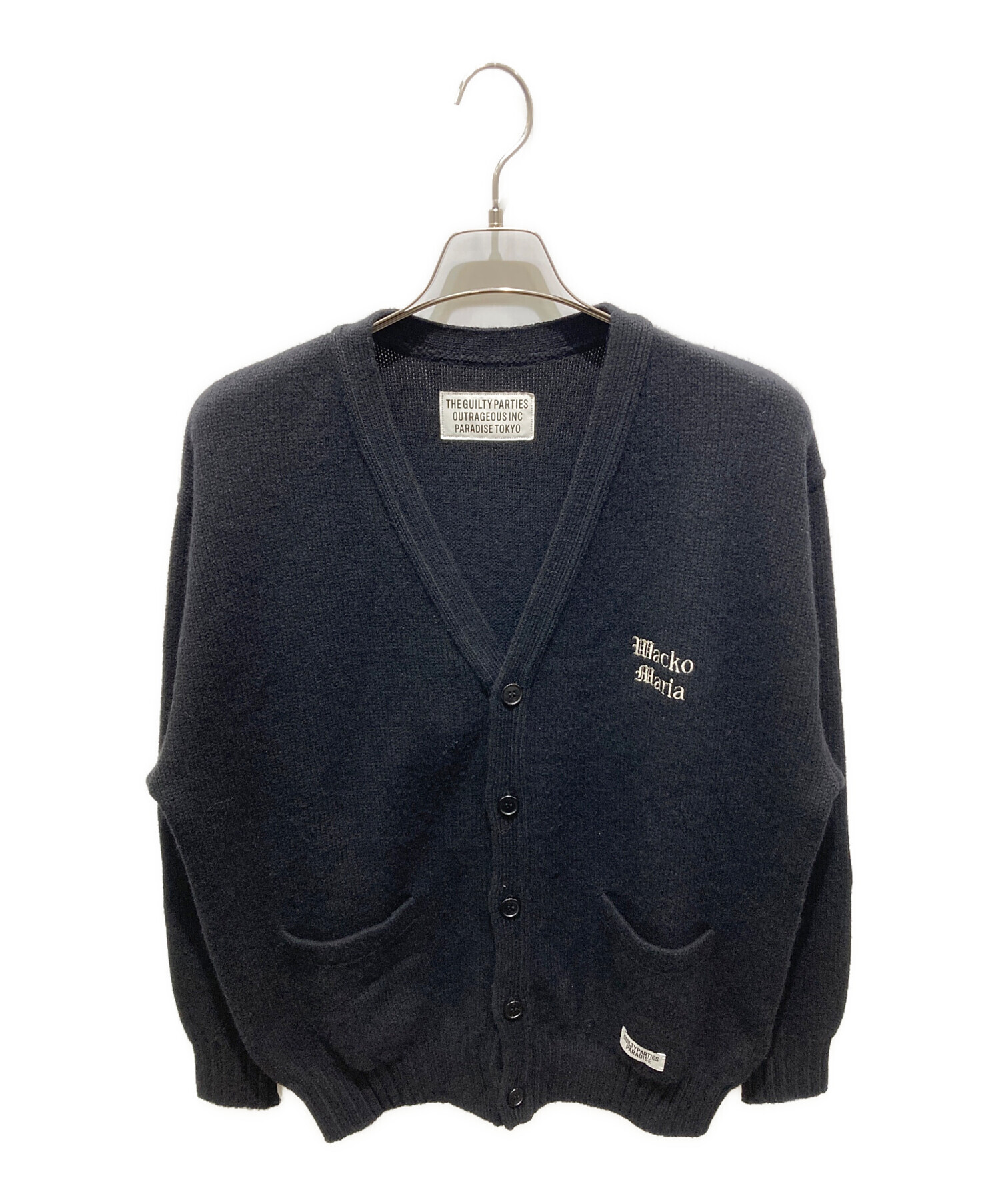 トップス WACKO MARIA CLASSIC CARDIGAN navy 中古・古着通販】WACKO MARIA (ワコマリア) wacko maria classic knit