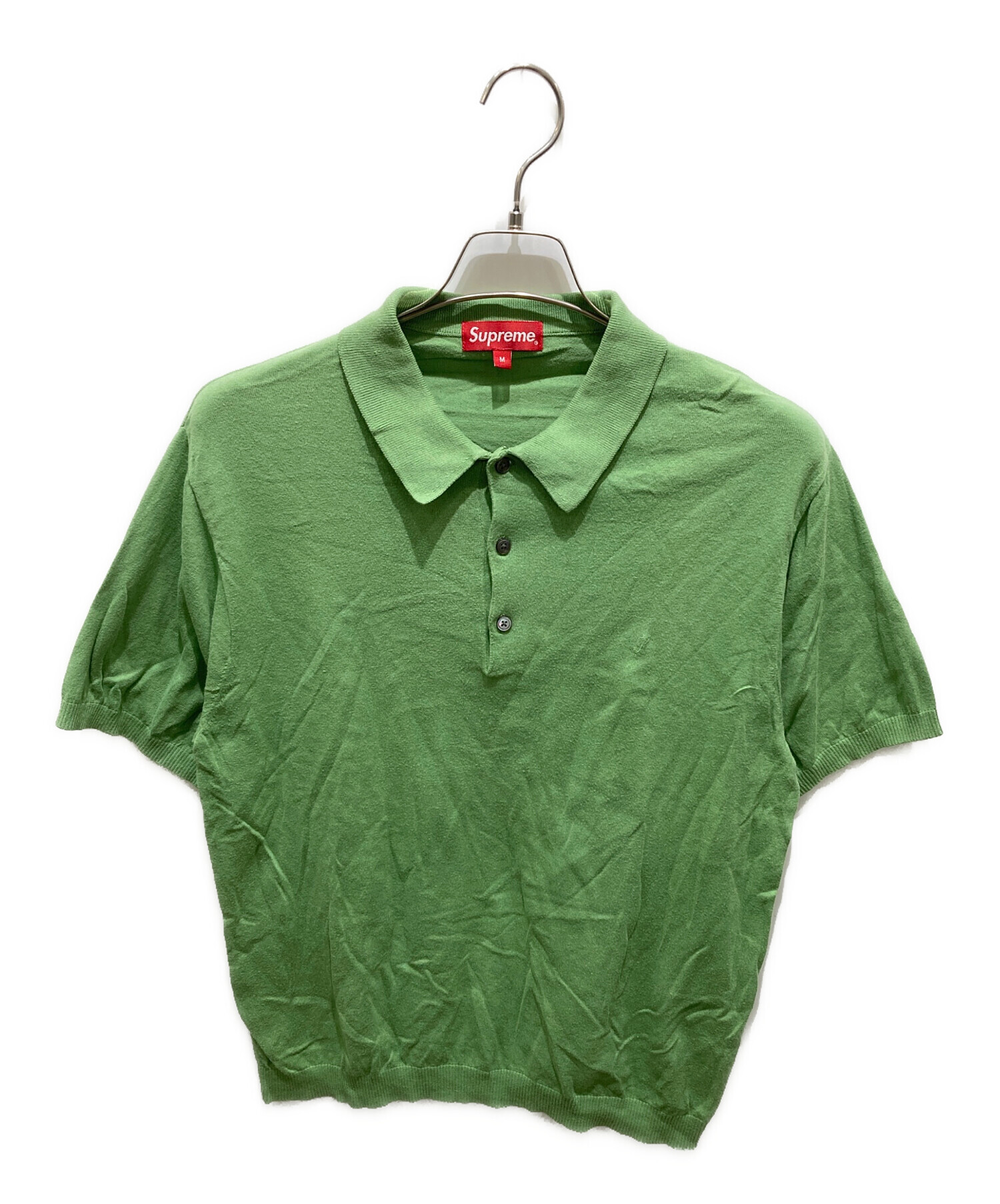 シュプリーム ニットポロ supreme ニットポロ 茶 モーガン蔵人着用 希少