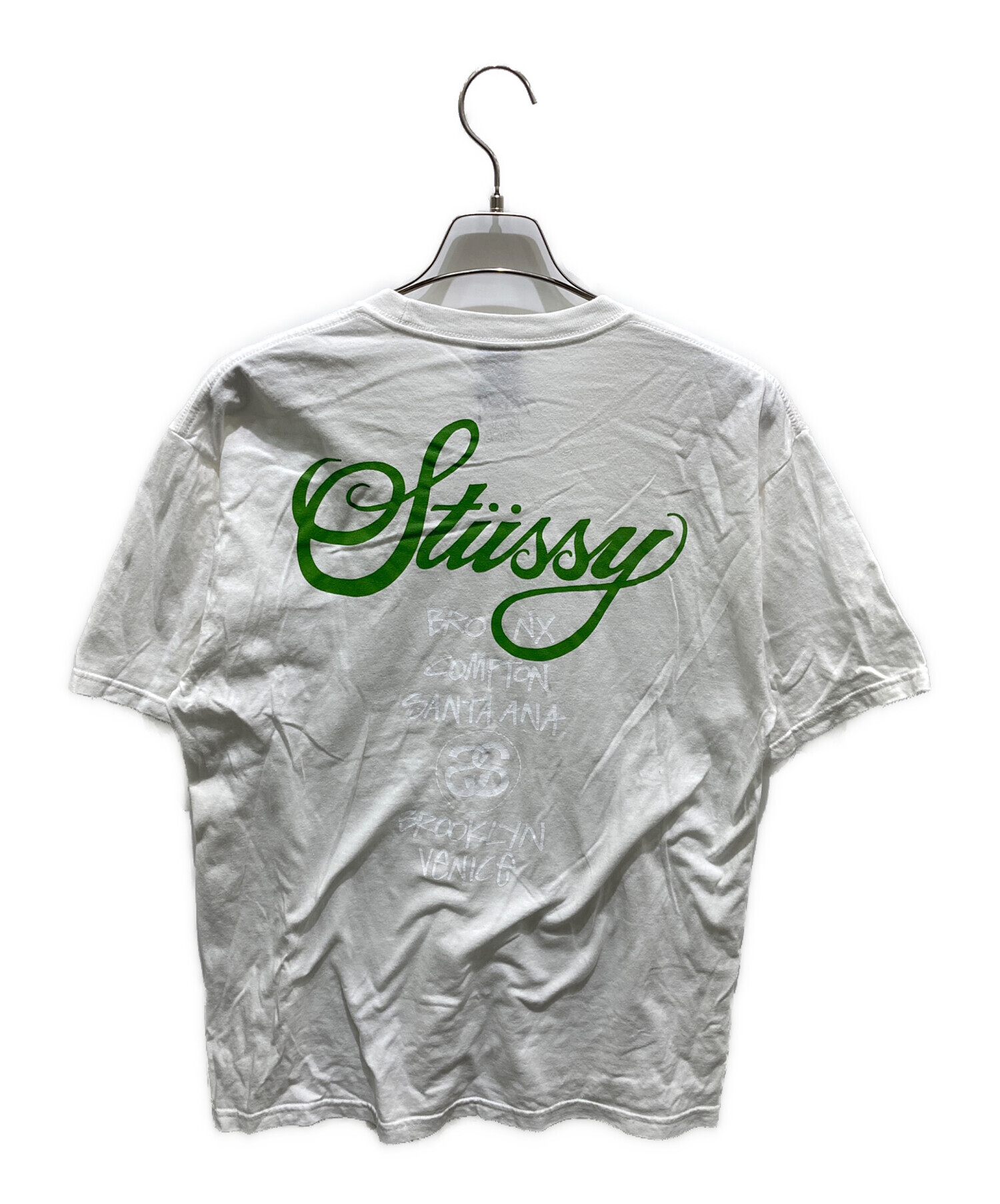 中古・古着通販】stussy (ステューシー) プリントTシャツ ホワイト 
