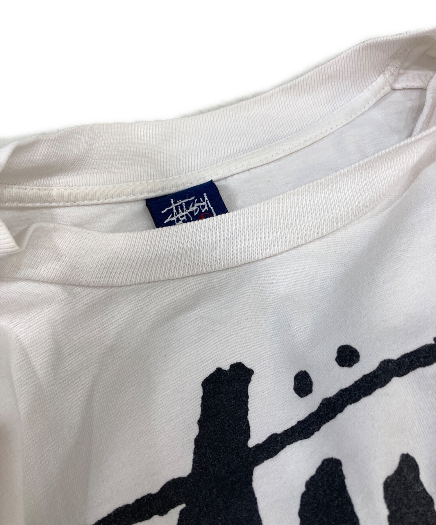 中古・古着通販】stussy (ステューシー) プリントTシャツ ホワイト