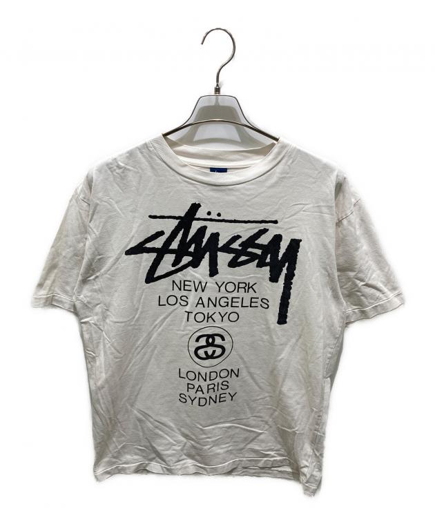 中古・古着通販】stussy (ステューシー) プリントTシャツ ホワイト