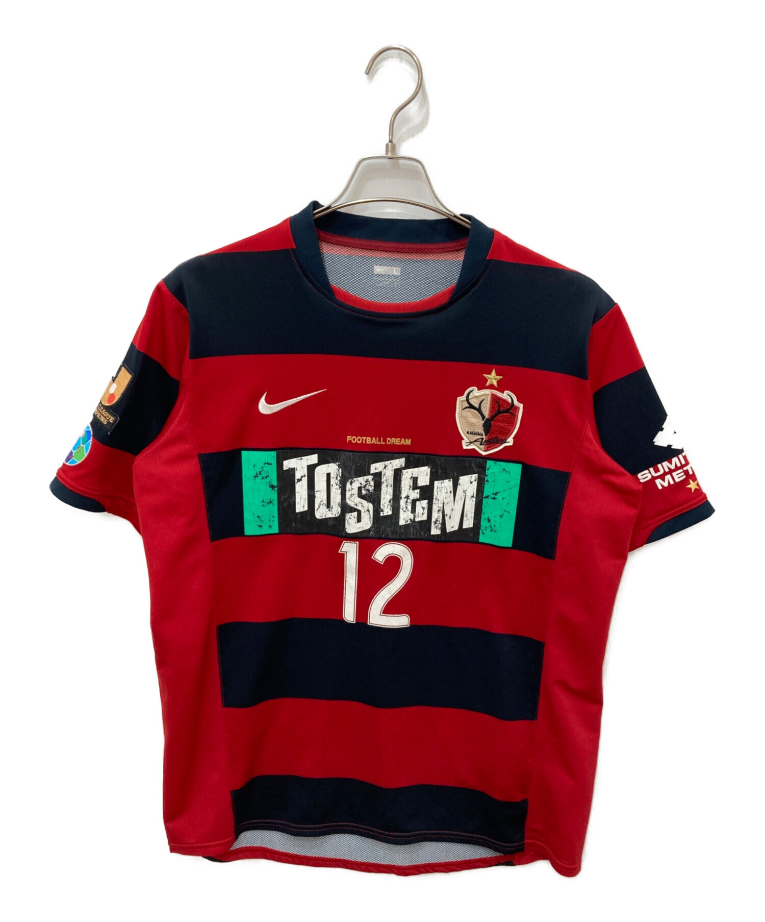 NIKE ゲームシャツ　サッカーシャツ　DRI-FIT レッド　M 古着　8#a 中古・古着通販】NIKE (ナイキ) ゲームシャツ レッド サイズ:L