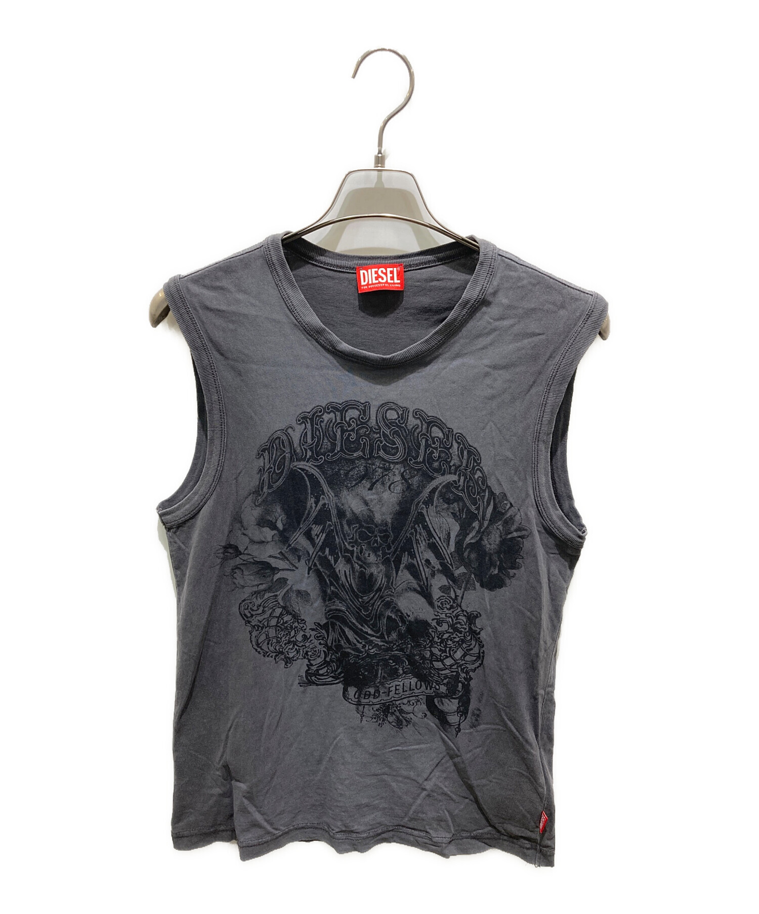 DIESEL ブラック タンクトップ 未使用 中古・古着通販】DIESEL (ディーゼル) タンクトップ グレー サイズ:S