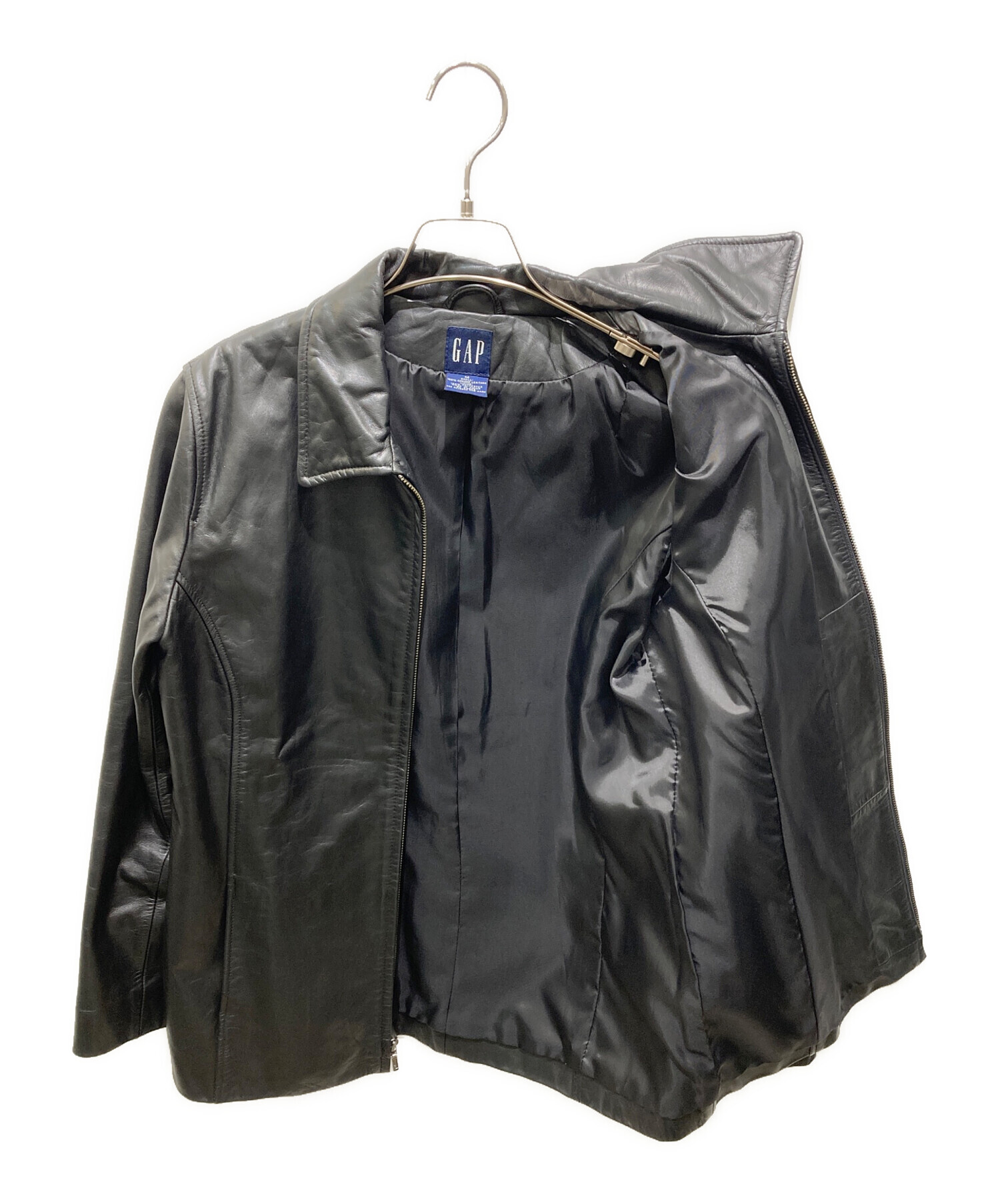 OLDGAP ブラックレザージャケット Mサイズ old GAP レザージャケット ブラック Mサイズ