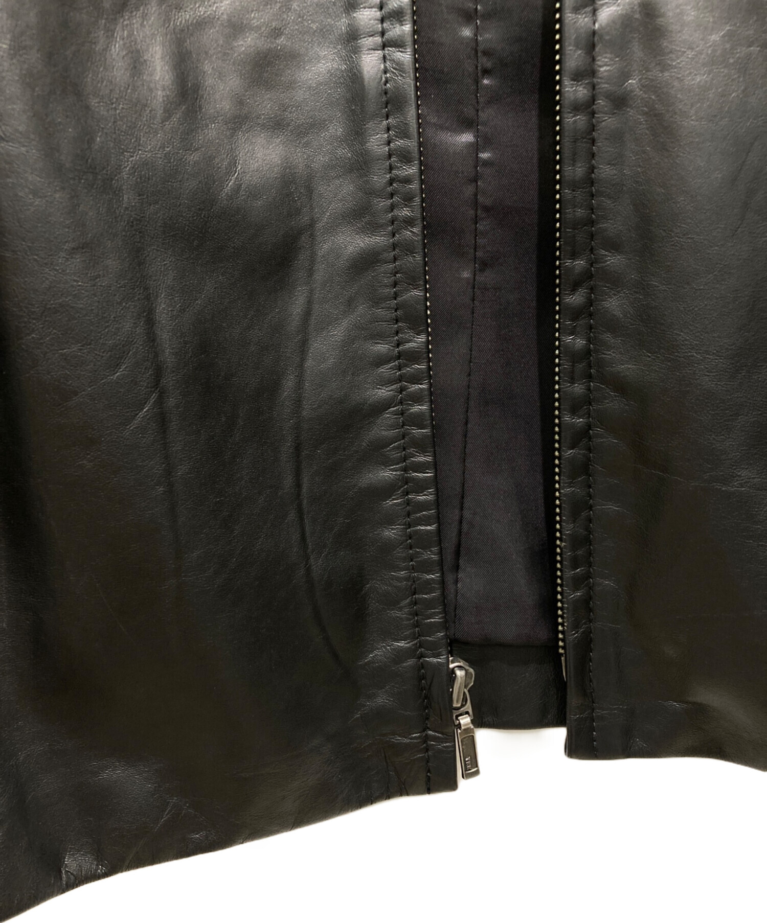 中古・古着通販】GAP (ギャップ) レザージャケット ブラック サイズ:M